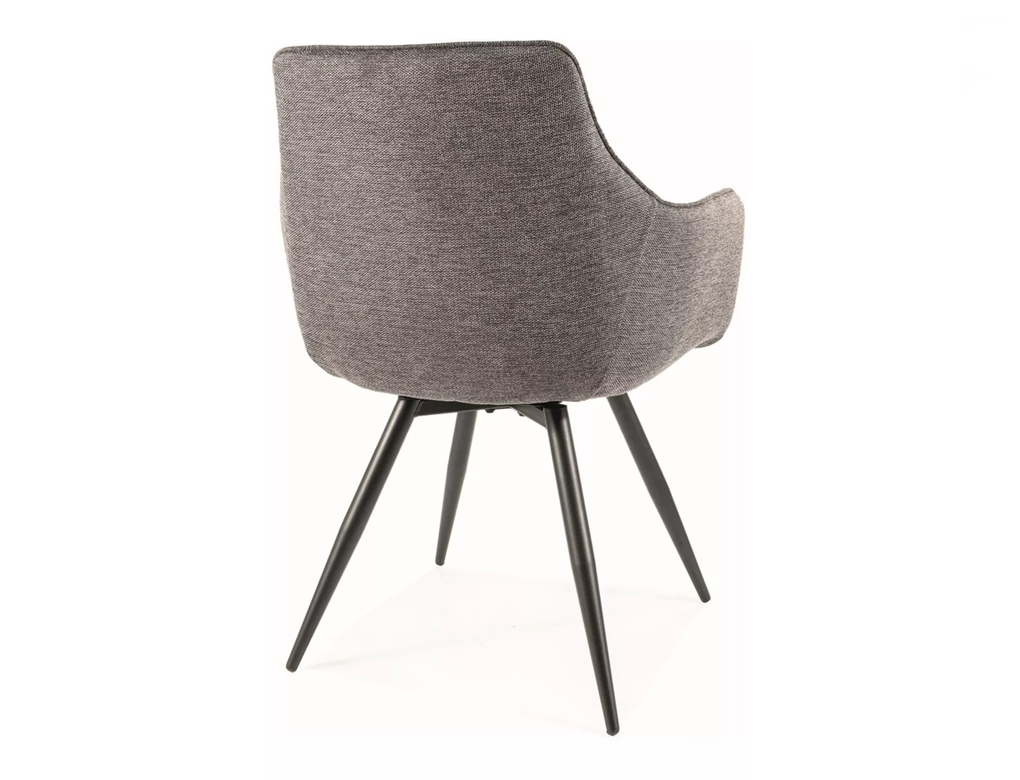 Jedálenská stolička BALLO BREGO, ČIERNA / TMAVOSIVÁ RÁM 18