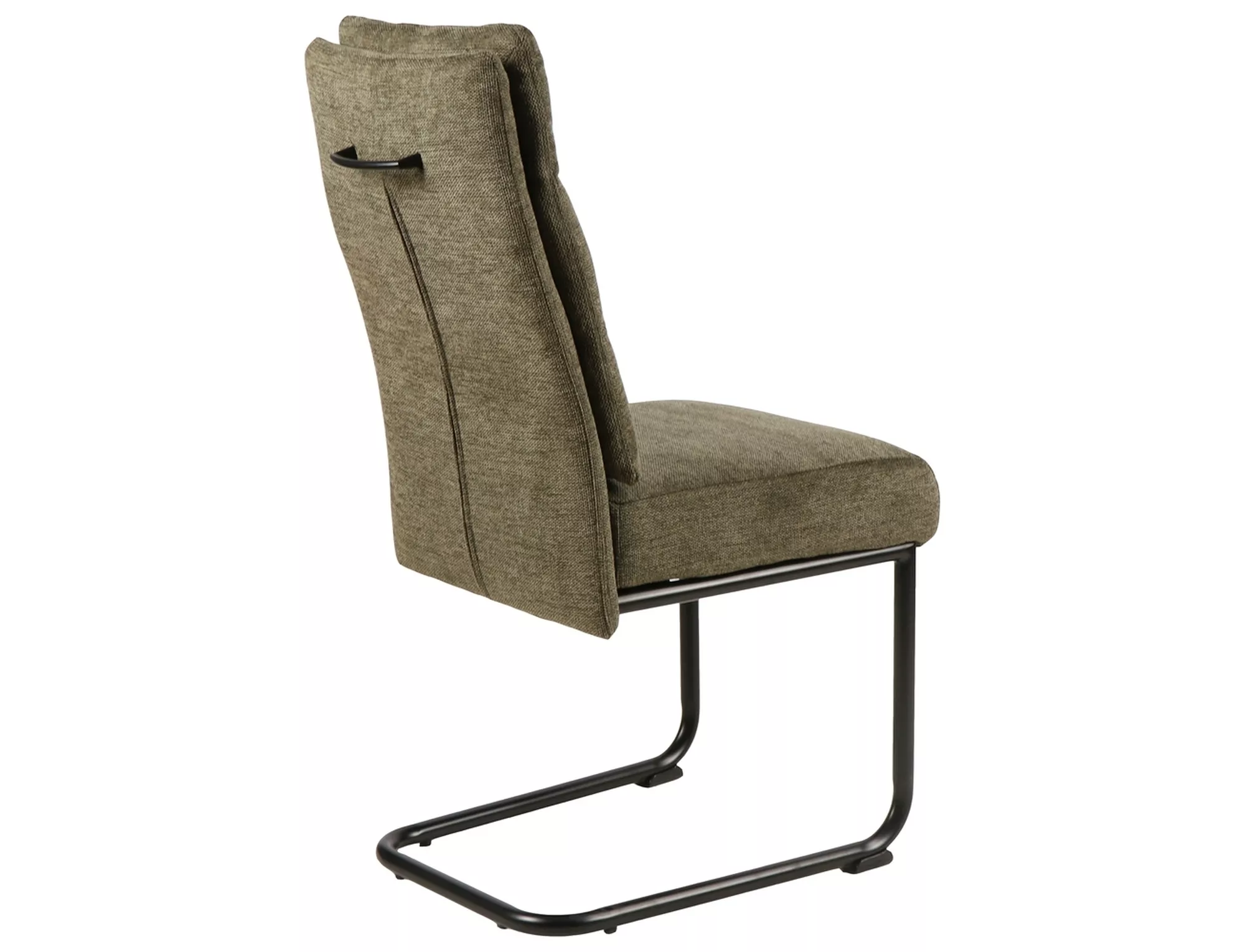 Jedálenská stolička BERRY BREGO, čierny rám / OLIVOVÁ77