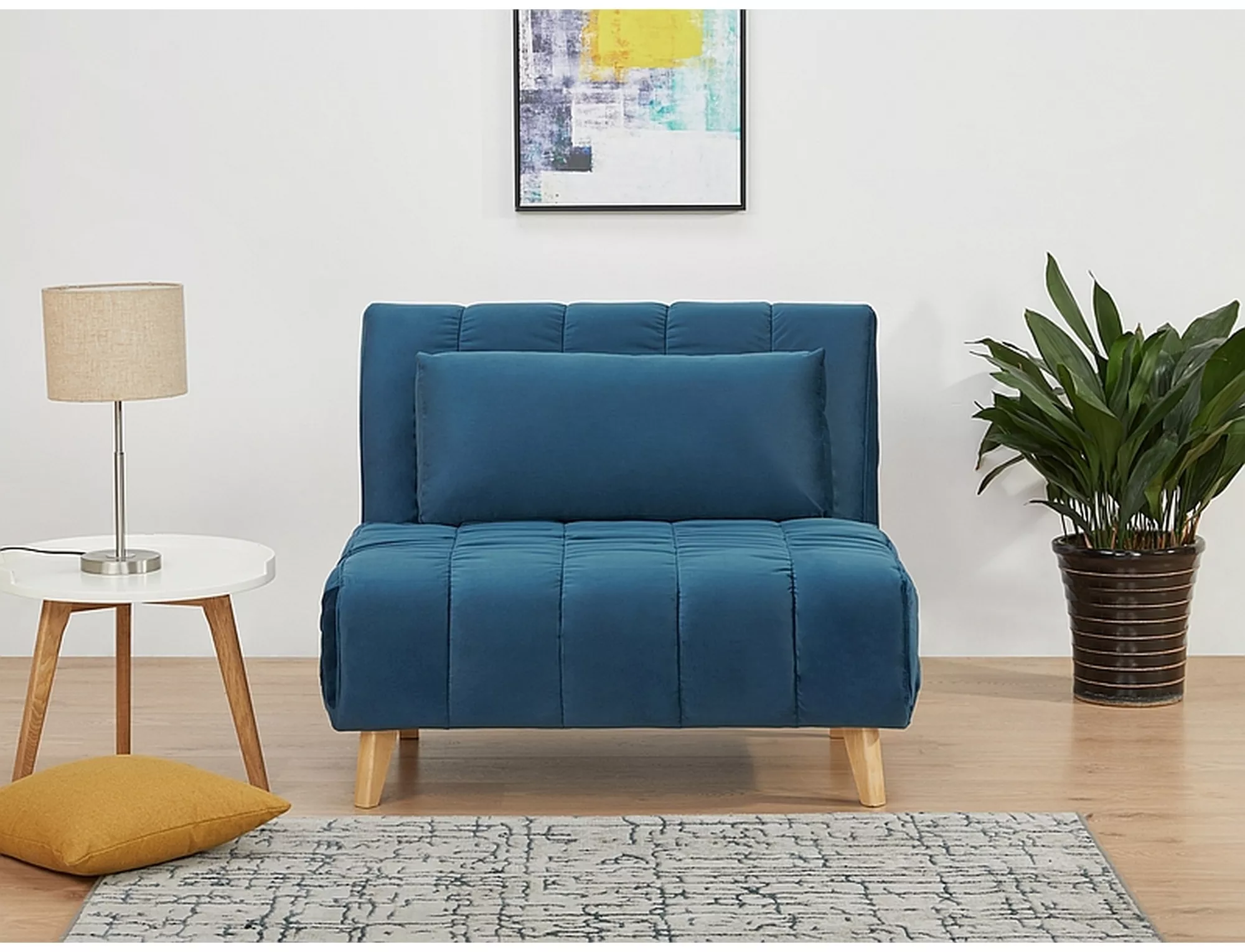 Kreslo BILLY VELVET modrá TAP.188/BUK