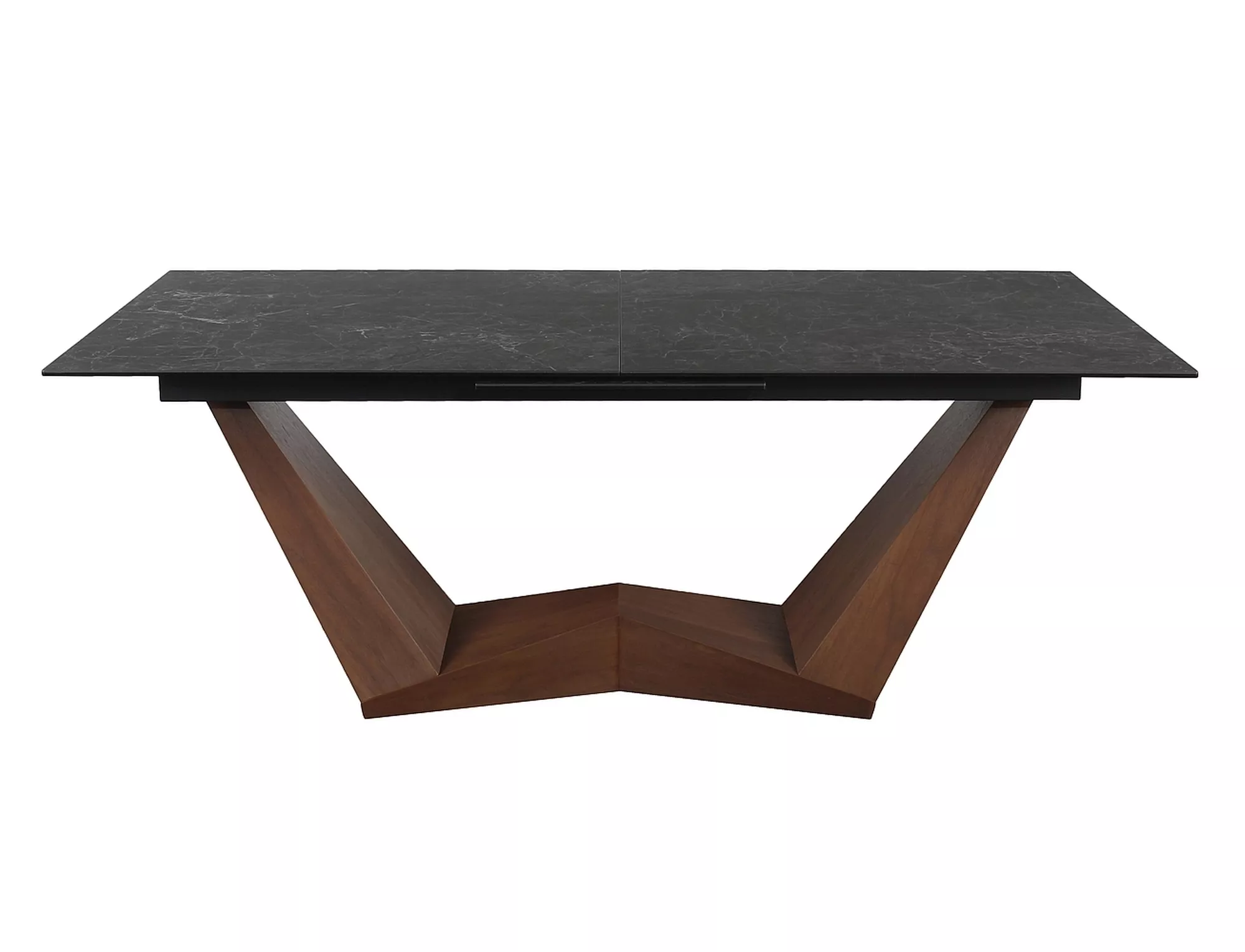 Jedálenský stôl BONUCCI CERAMIC ČIERNA NERO GRECO/ORECH (200-250)X98