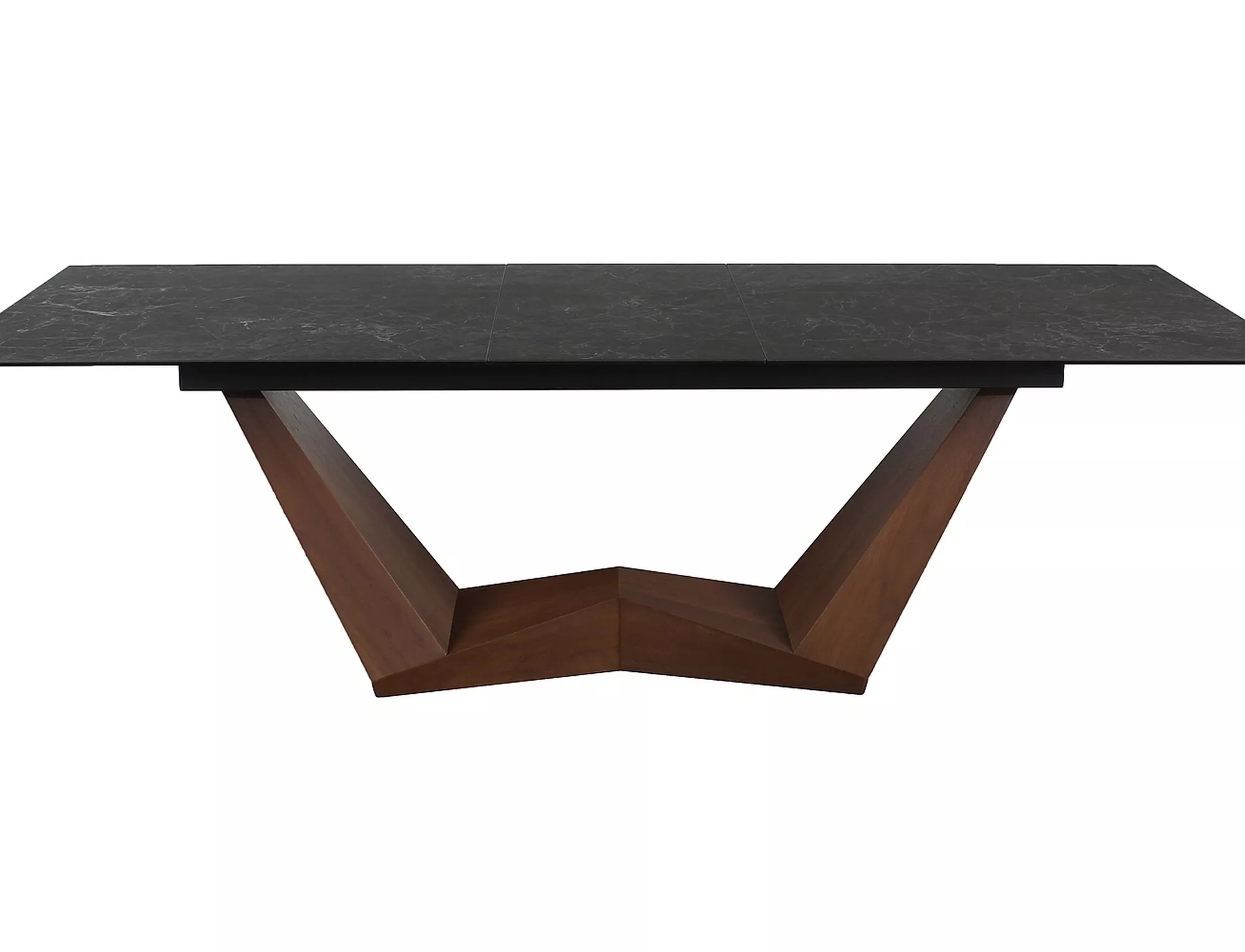 Jedálenský stôl BONUCCI CERAMIC ČIERNA NERO GRECO/ORECH (200-250)X98