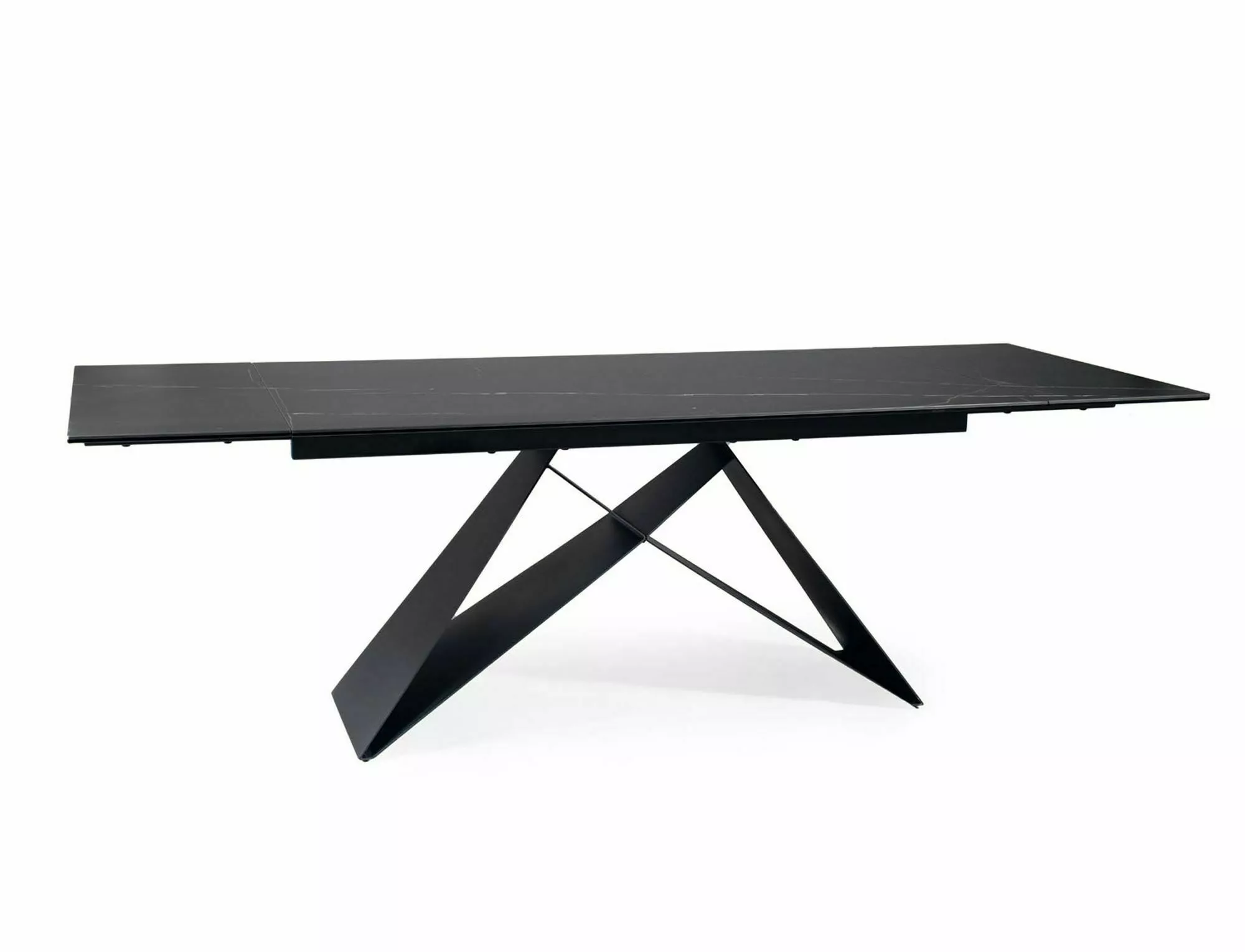 CERAMIC jedálenský stôl WESTIN ČIERNA SAHARA NOIR/MAT ČIERNA (160-240)X90