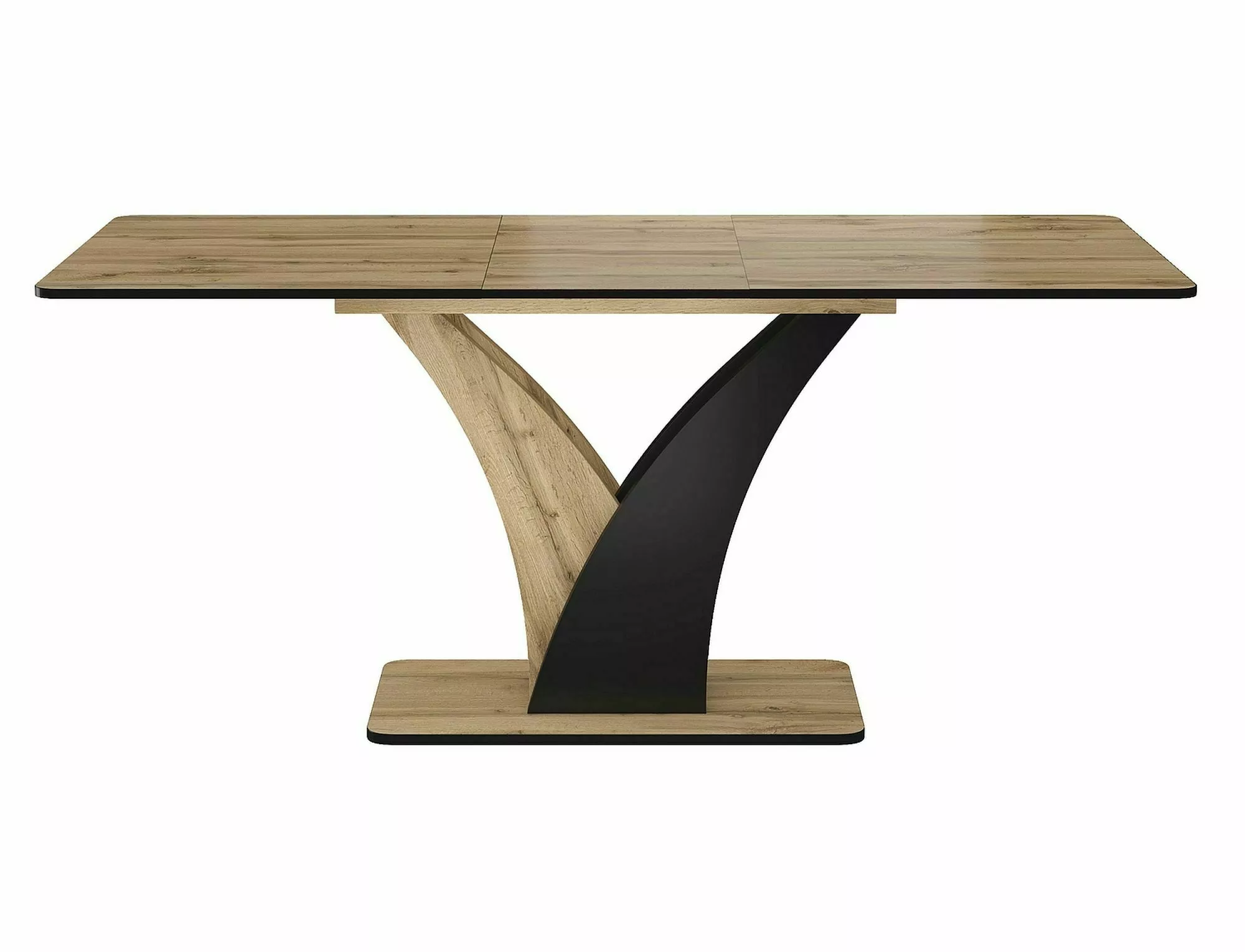 Jedálenský stôl VENTO, dub artisan / ČIERNA 120(160)X68 - NA SKLADE!