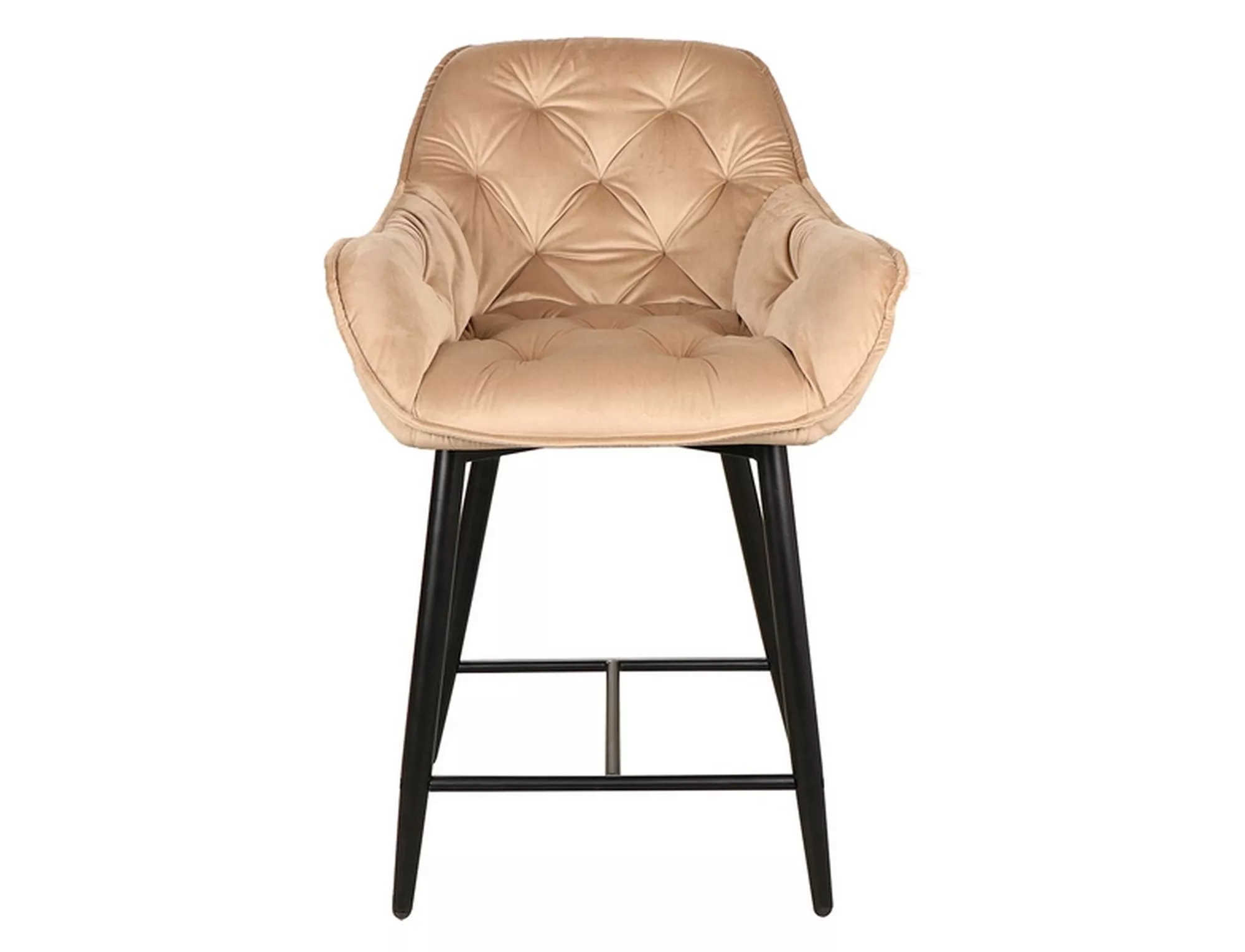 CHERRY H-2 VELVET barová jedálenská stolička čierny rám/BLUVEL BÉŽOVÁ 28