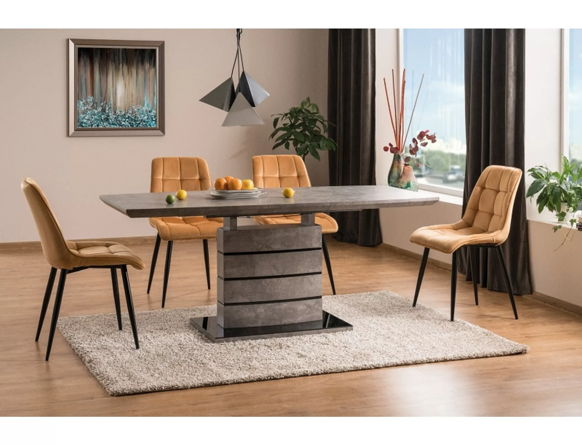 CHIC VELVET jedálenská stolička, čierne nohy /BLUVEL 68