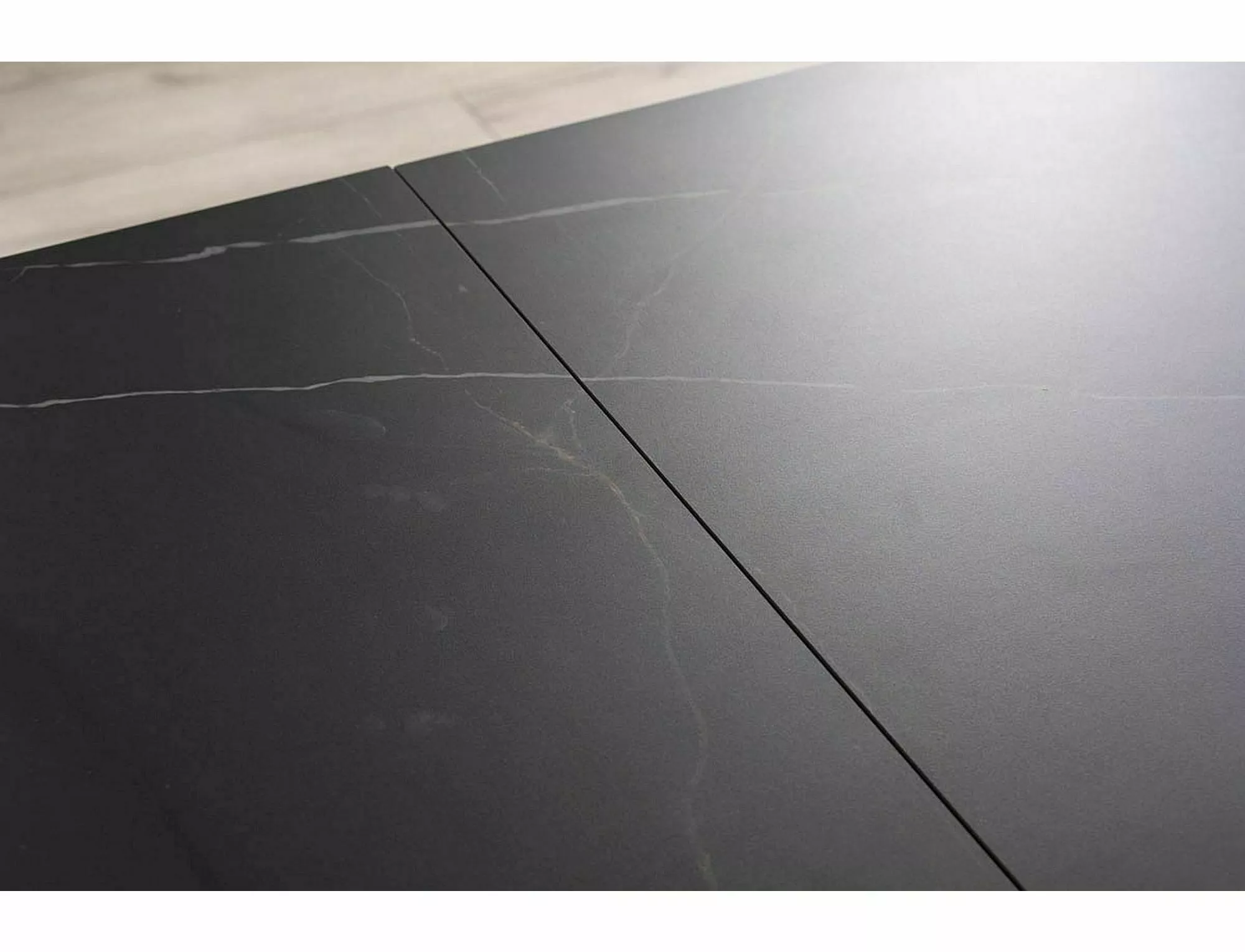 SALVADORE CERAMIC jedálenský stôl ČIERNA SAHARA NOIR/MAT ČIERNA (160-240)X90