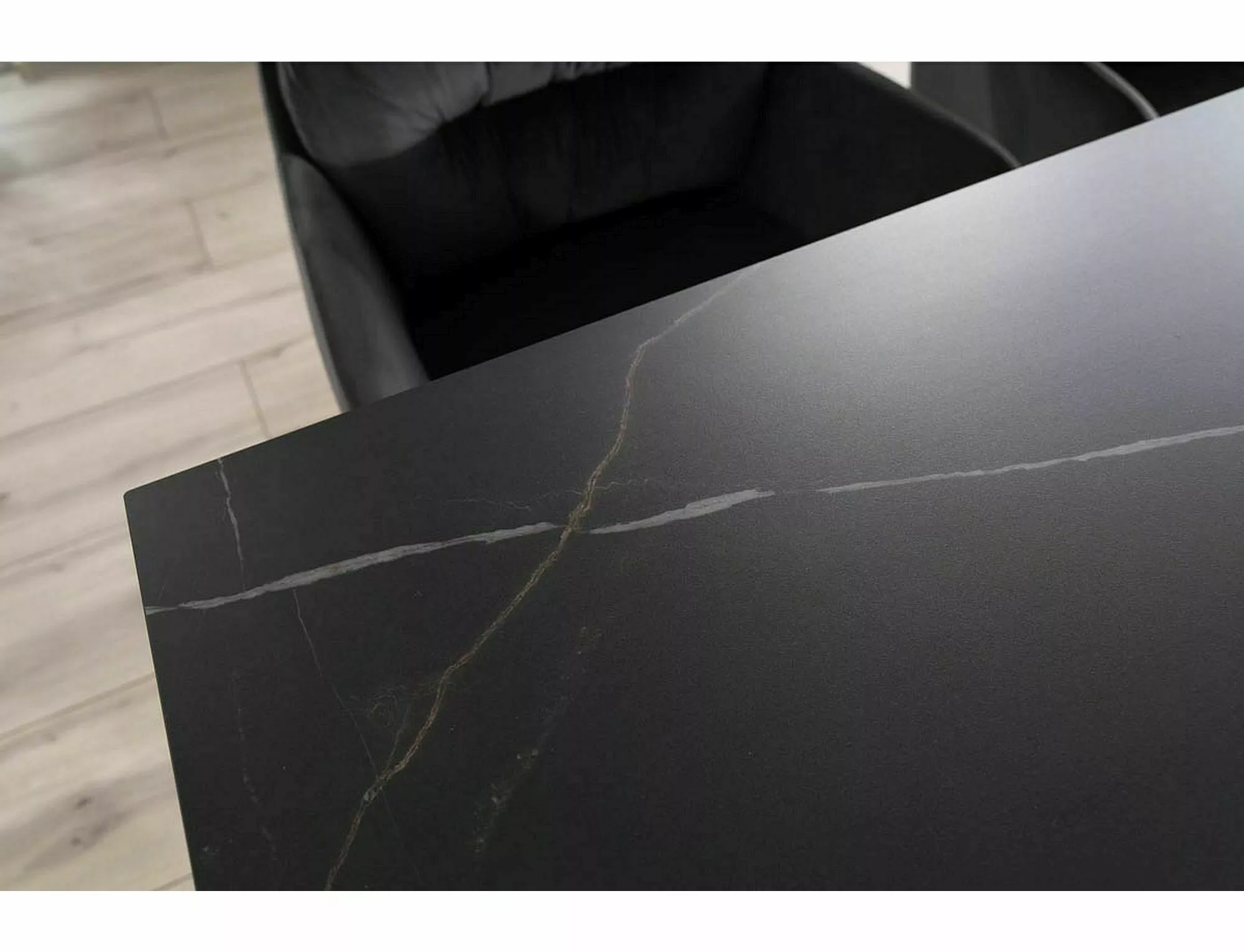 SALVADORE CERAMIC jedálenský stôl ČIERNA SAHARA NOIR/MAT ČIERNA (160-240)X90