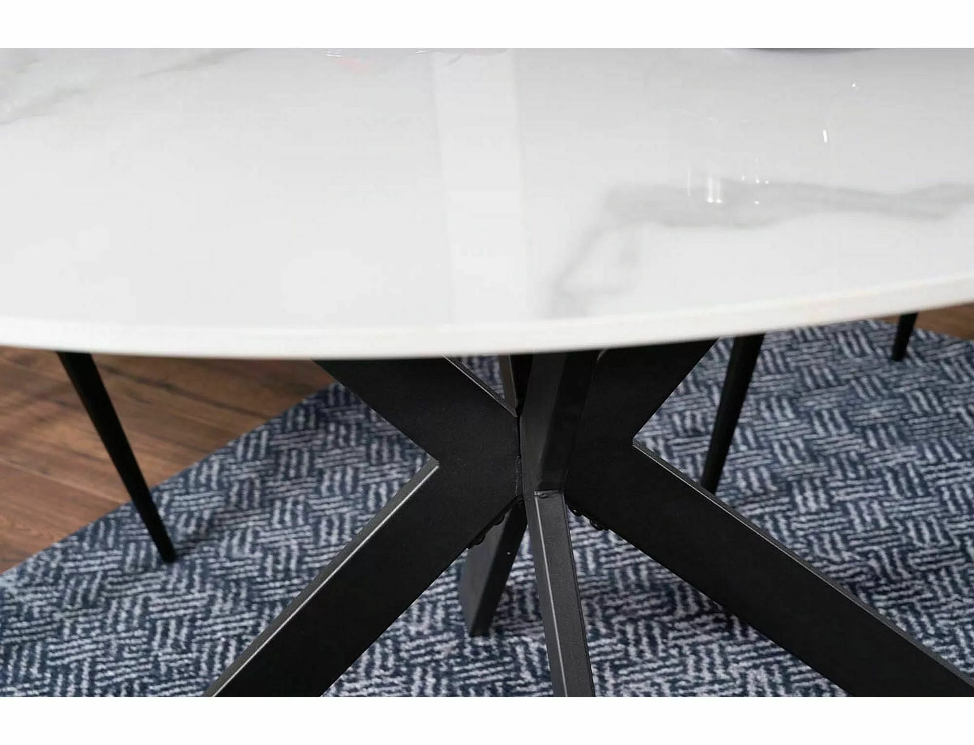 Jedálenský stôl TALIA RÁM BIELA/ČIERNA FI120