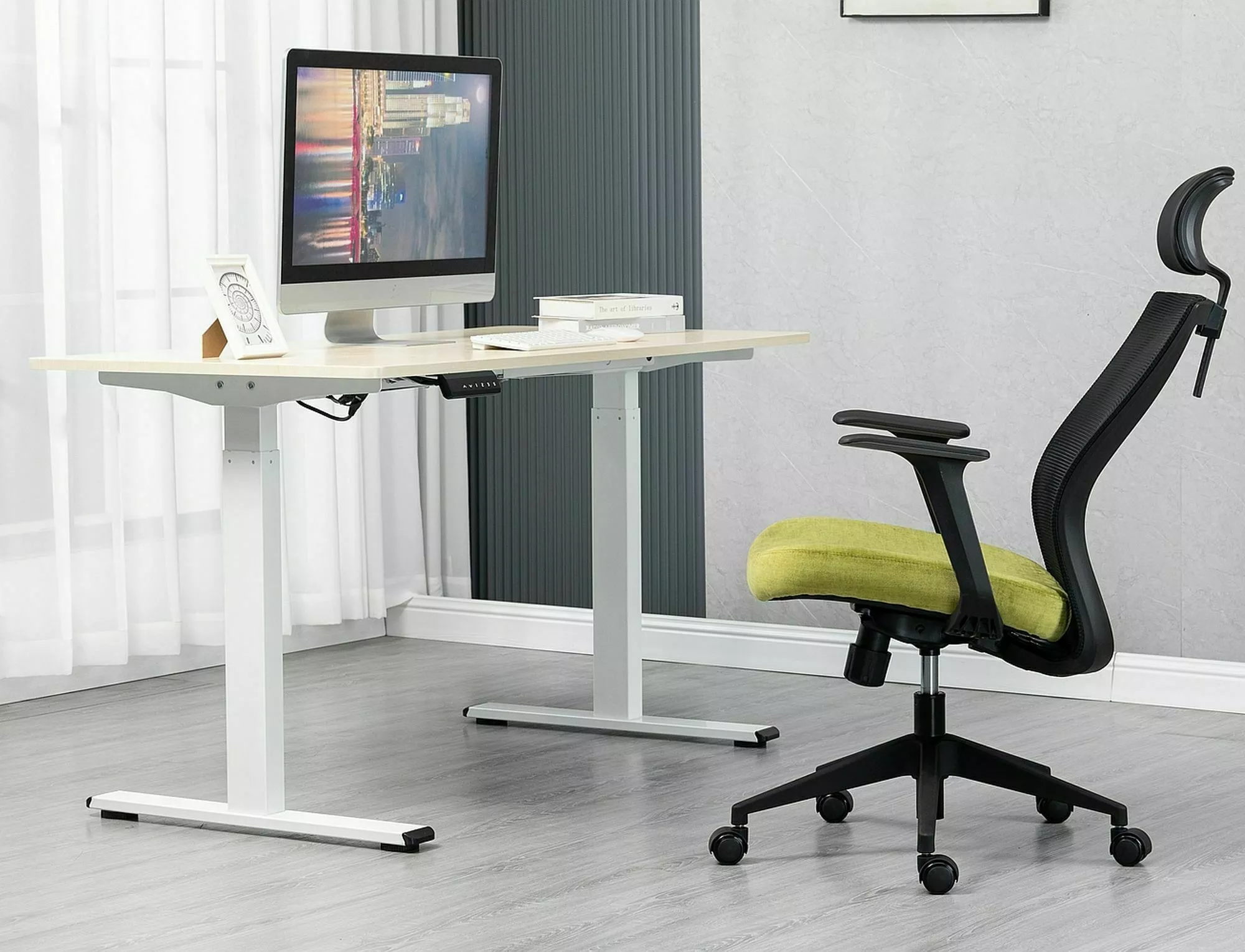 Kancelárske kreslo Q-328H ČIERNA/ZELENÁ