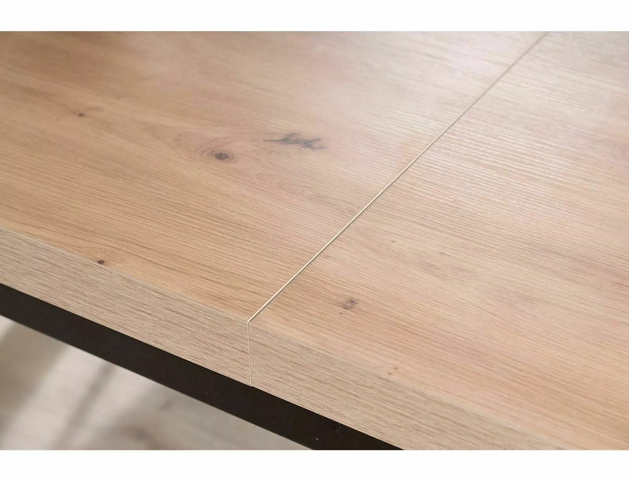 PRESTO jedálenský stôl, dub artisan / ČIERNA 140(218)X80