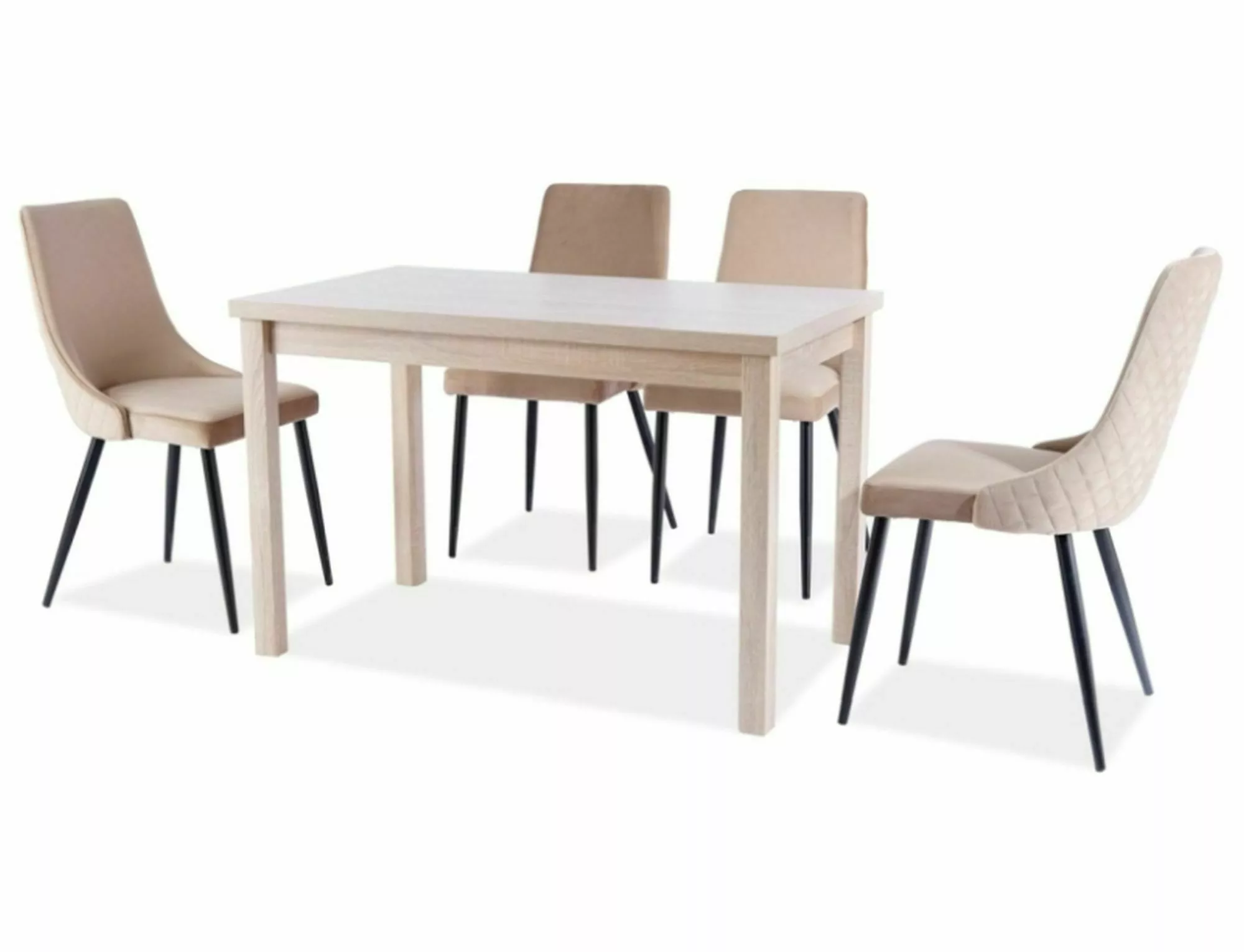 Jedálenská stolička PIANO B VELVET čierna konštrukcia/béžová BLUVEL 28