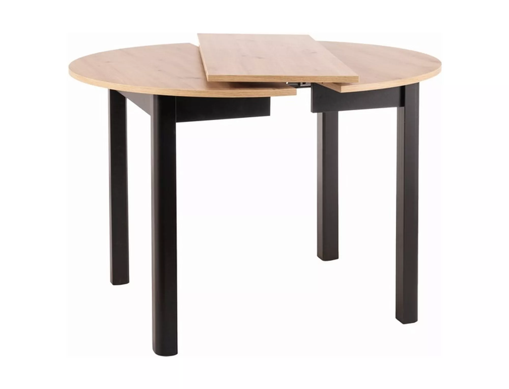 DANTE jedálenský stôl, artisan dub / MAT ČIERNA FI 102 (102-144)