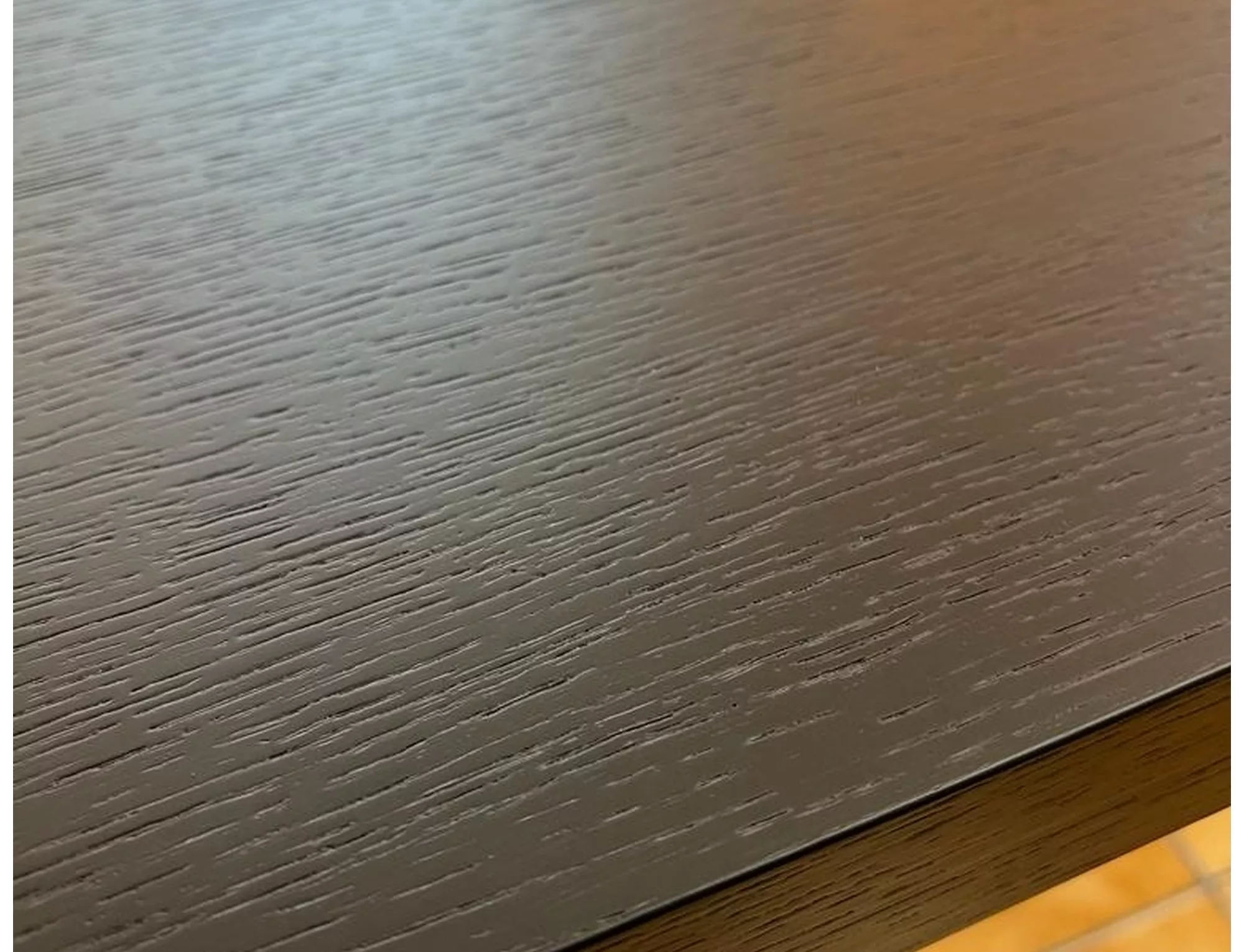 Jedálenský stôl DOMINGO, PRÍRODNÁ DÝHA, MATNÁ ČIERNA / ČIERNA FI 100 (100-250)