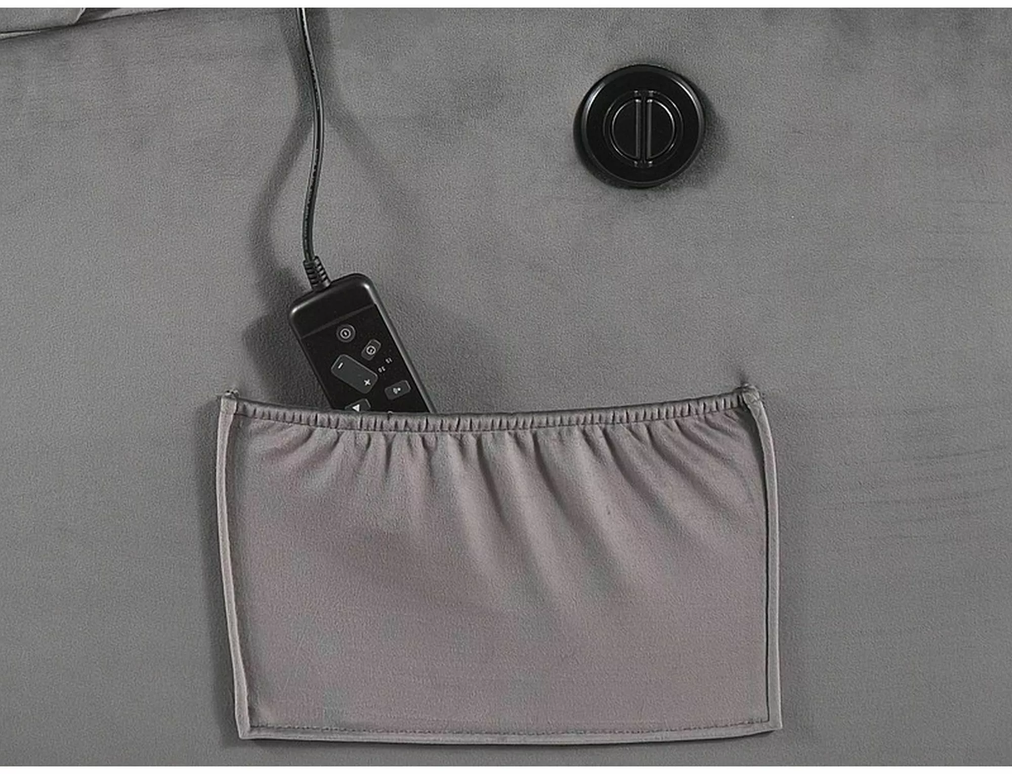 PEGAZ M polohovacie kreslo  (MASÁŽNA FUNKCIA) VELVET ŠEDÁ BLUVEL 14