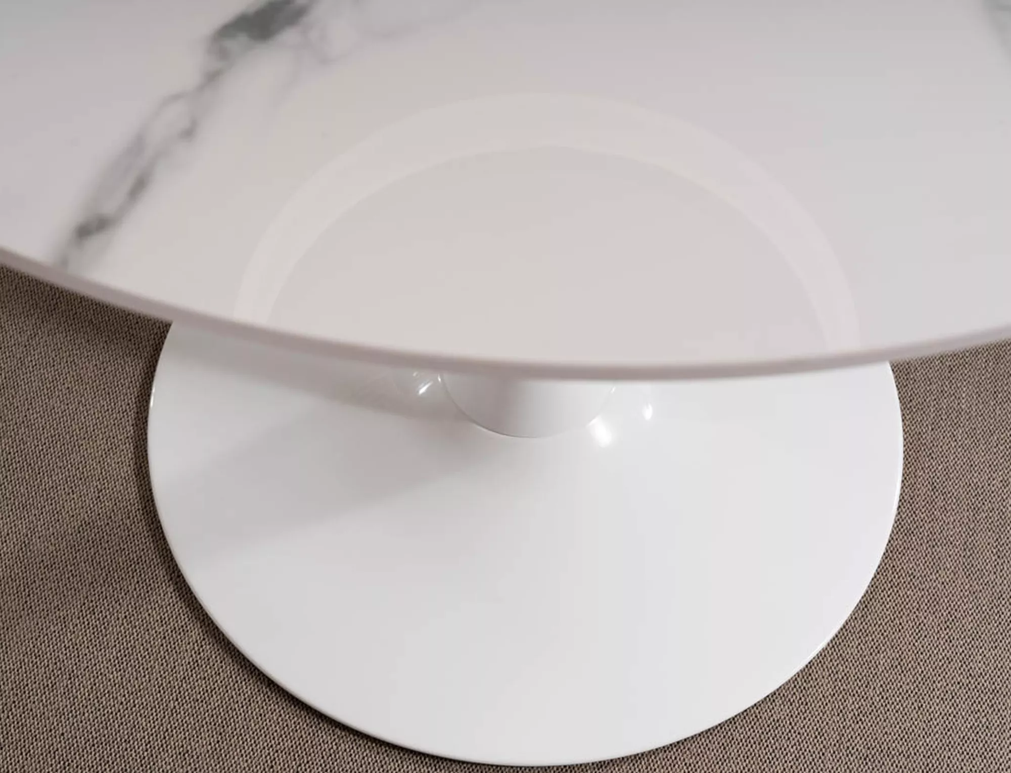 ESPERO jedálenský stôl, EFEKT BIELEHO MRAMORU/BIELA FI 90