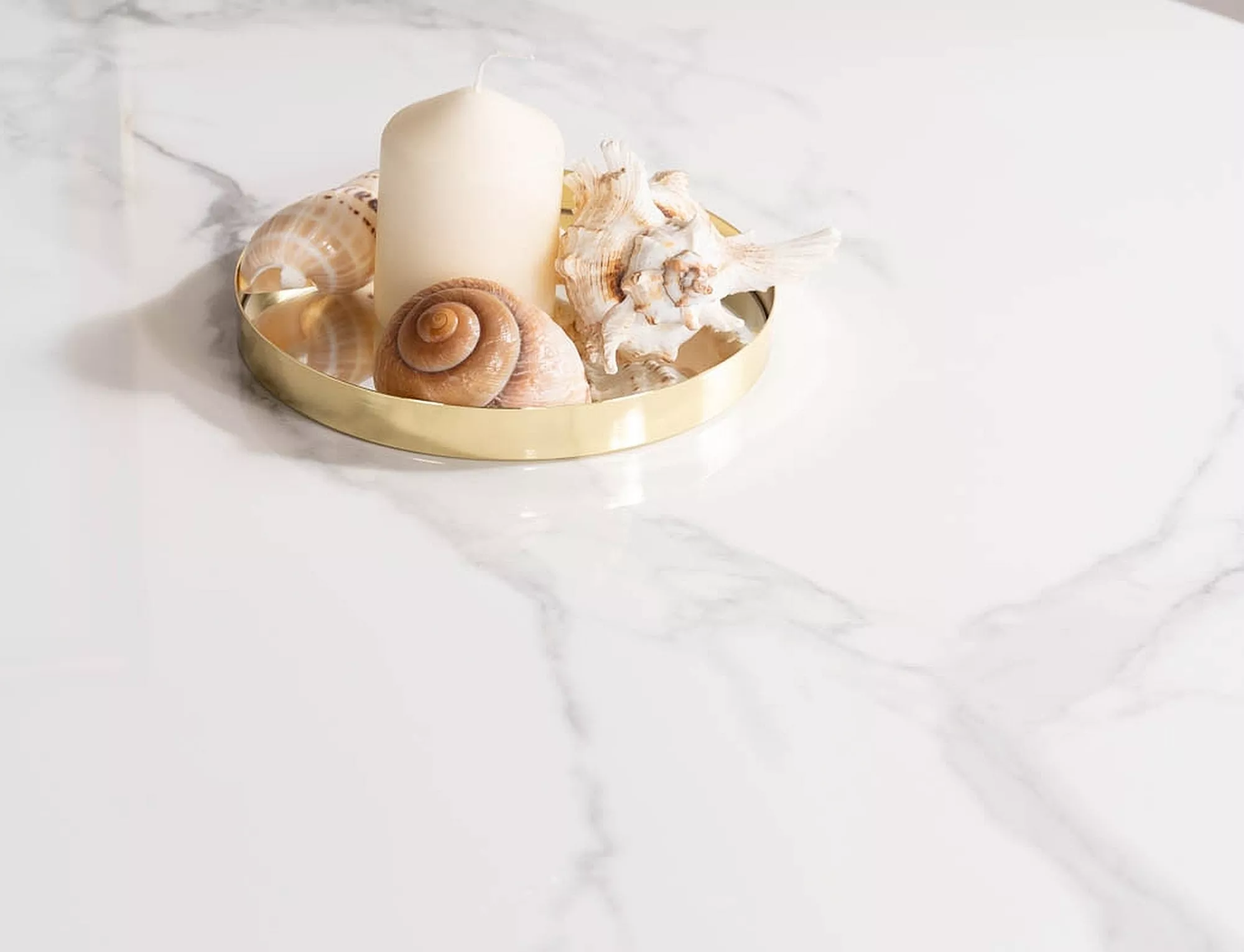 ESPERO jedálenský stôl, EFEKT BIELEHO MRAMORU/BIELA FI 90