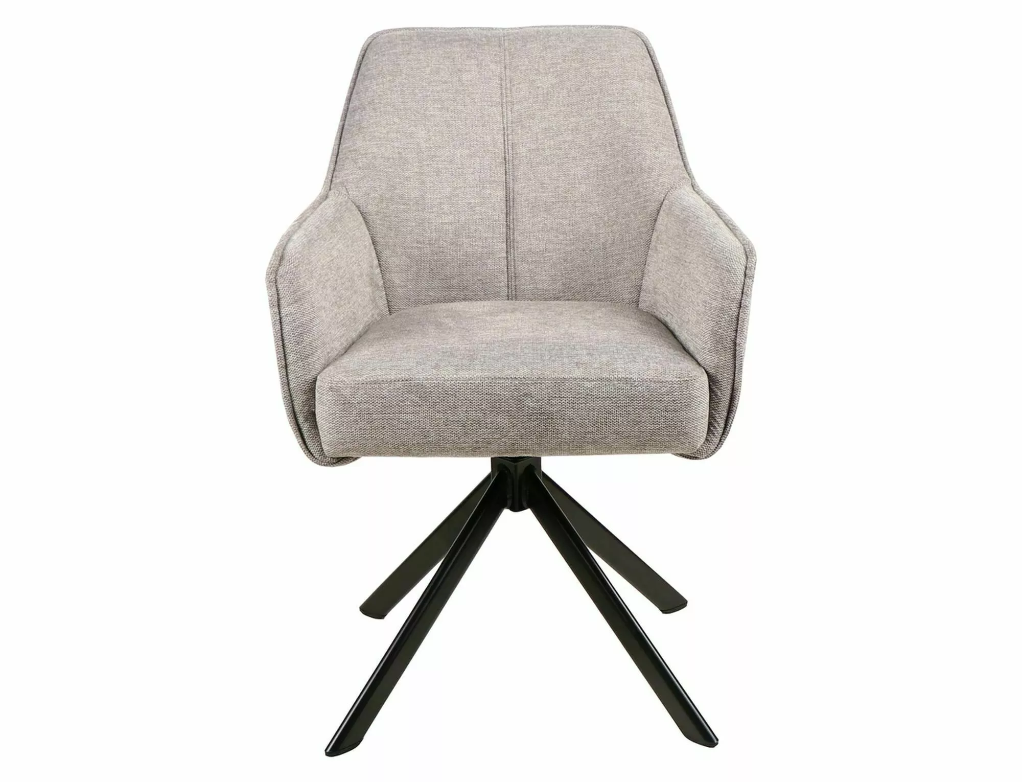 Jedálenská stolička NOTTI BREGO, ČIERNY RÁM / SIVÁ 07