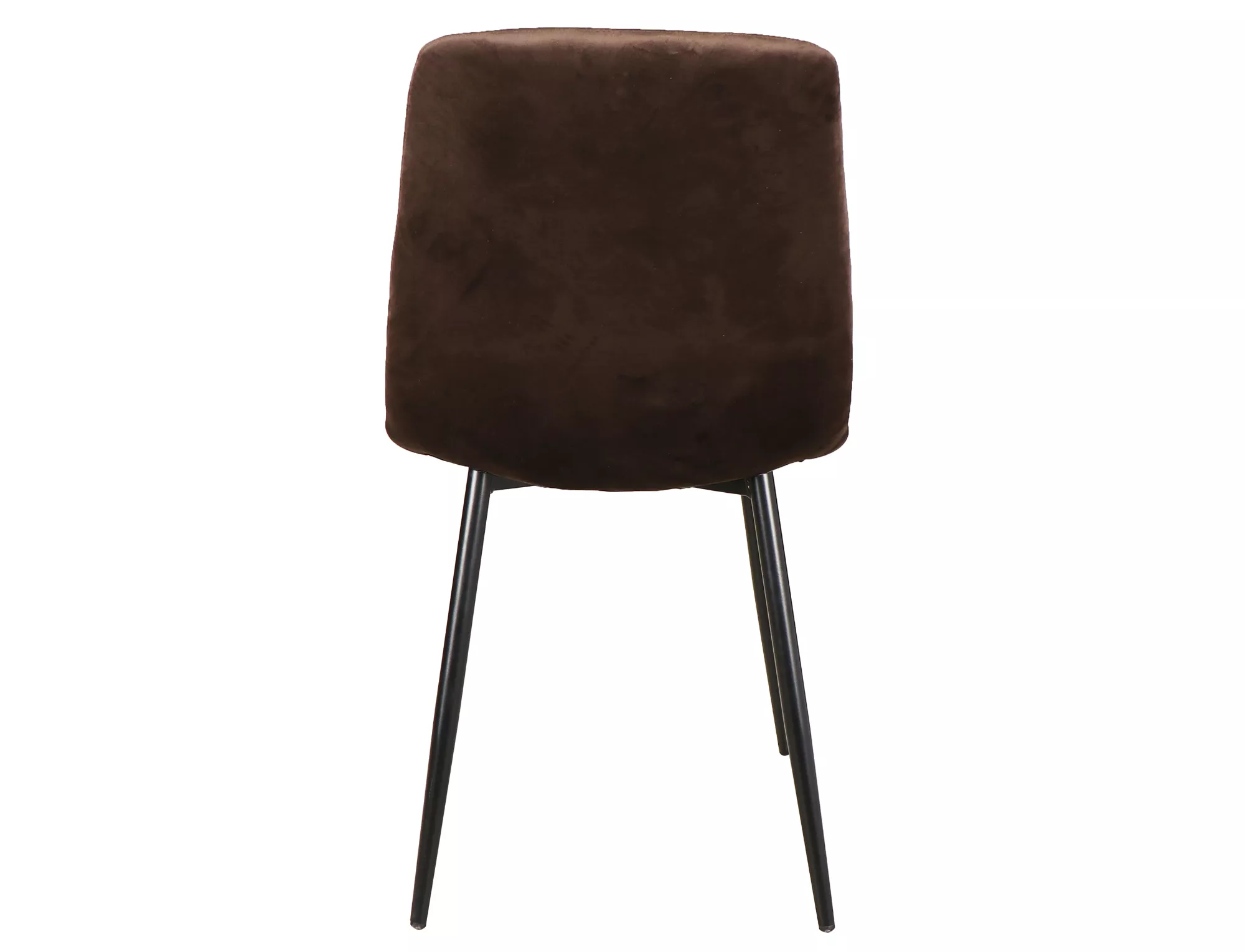 MILA VELVET jedálenská stolička, ČIERNY RÁM/HNEDÁ BLUVEL 48 - NA SKLADE!