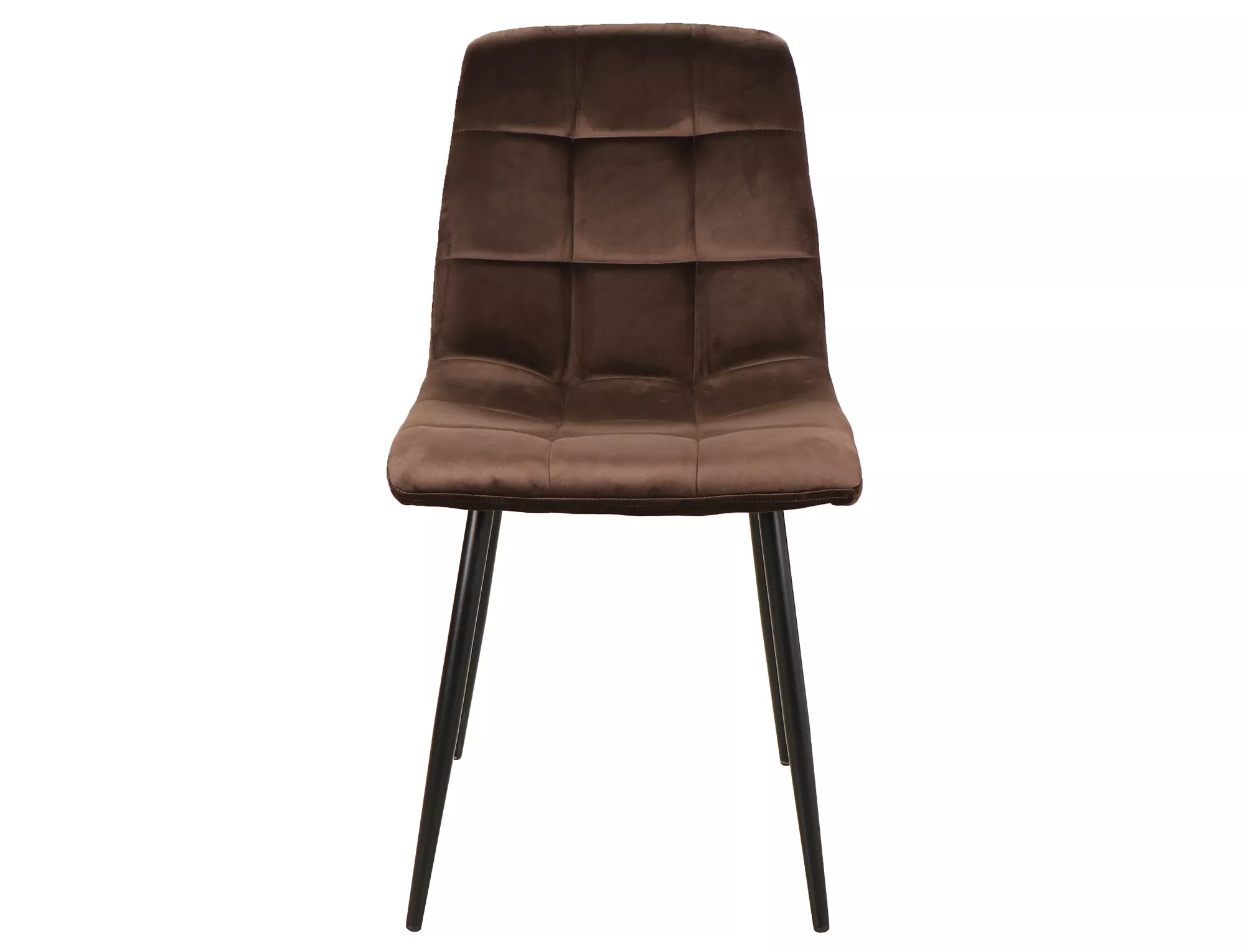 MILA VELVET jedálenská stolička, ČIERNY RÁM/HNEDÁ BLUVEL 48 - NA SKLADE!