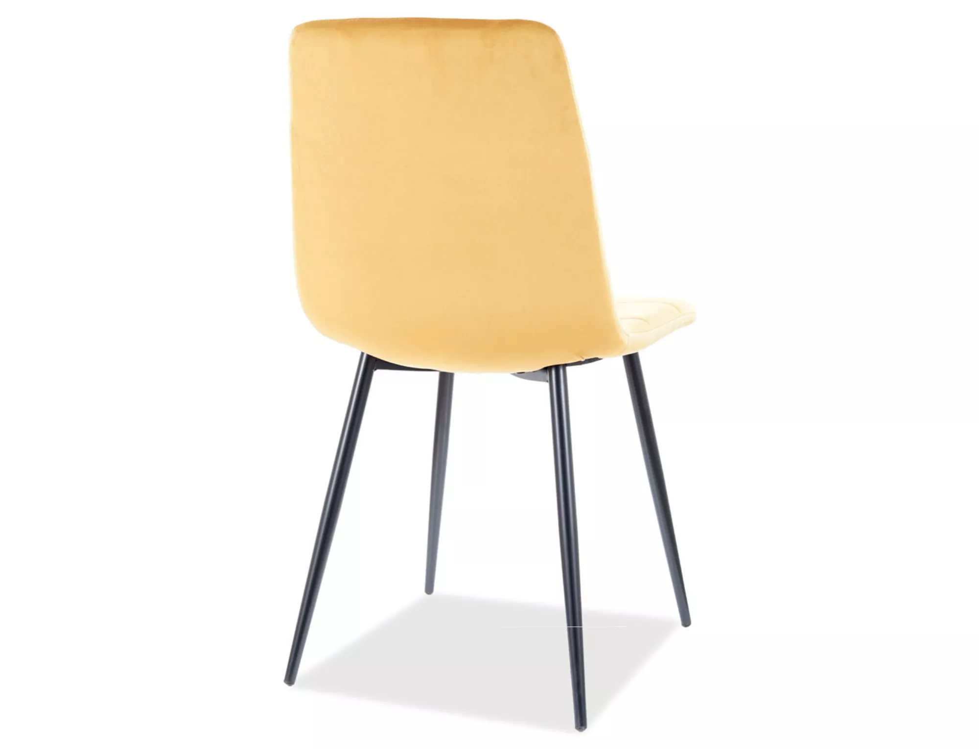 Jedálenská stolička MILA VELVET čierna konštrukcia/kari BLUVEL 68