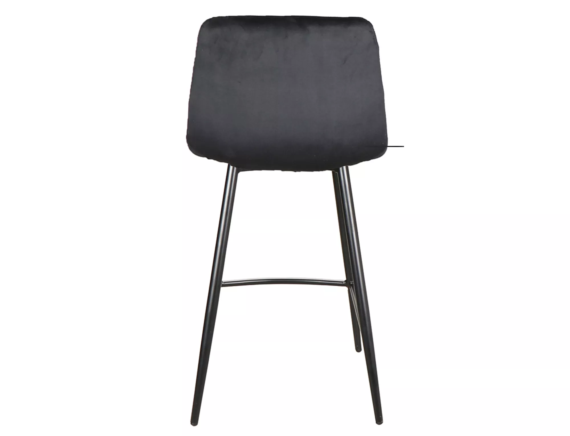 MILA H-2 VELVET barová jedálenská stolička, čierny rám/BLACK BLUVEL 19 - NA SKLADE!