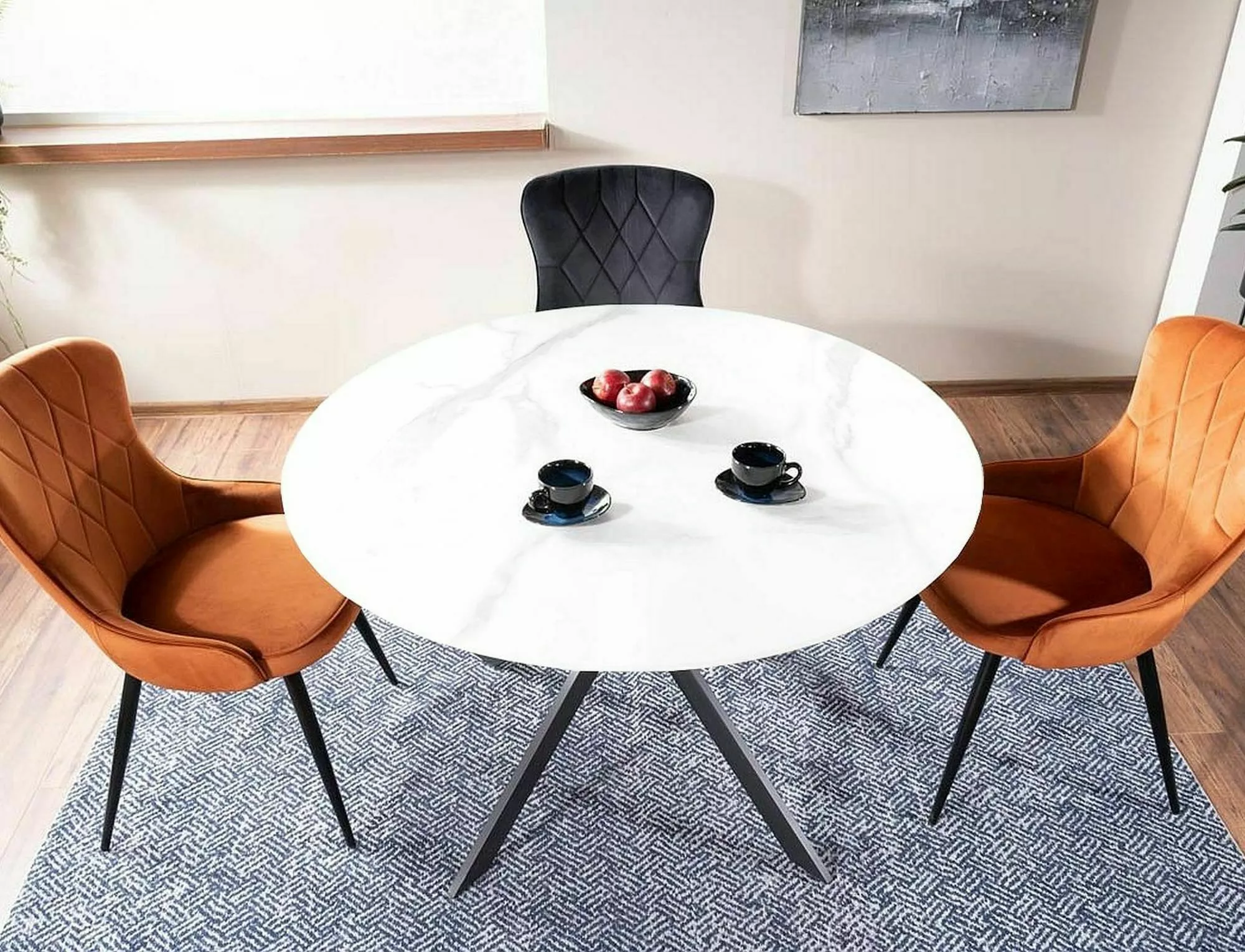 LOTUS VELVET jedálenská stolička, ČIERNY RÁM/ČIERNY BLUVEL 19