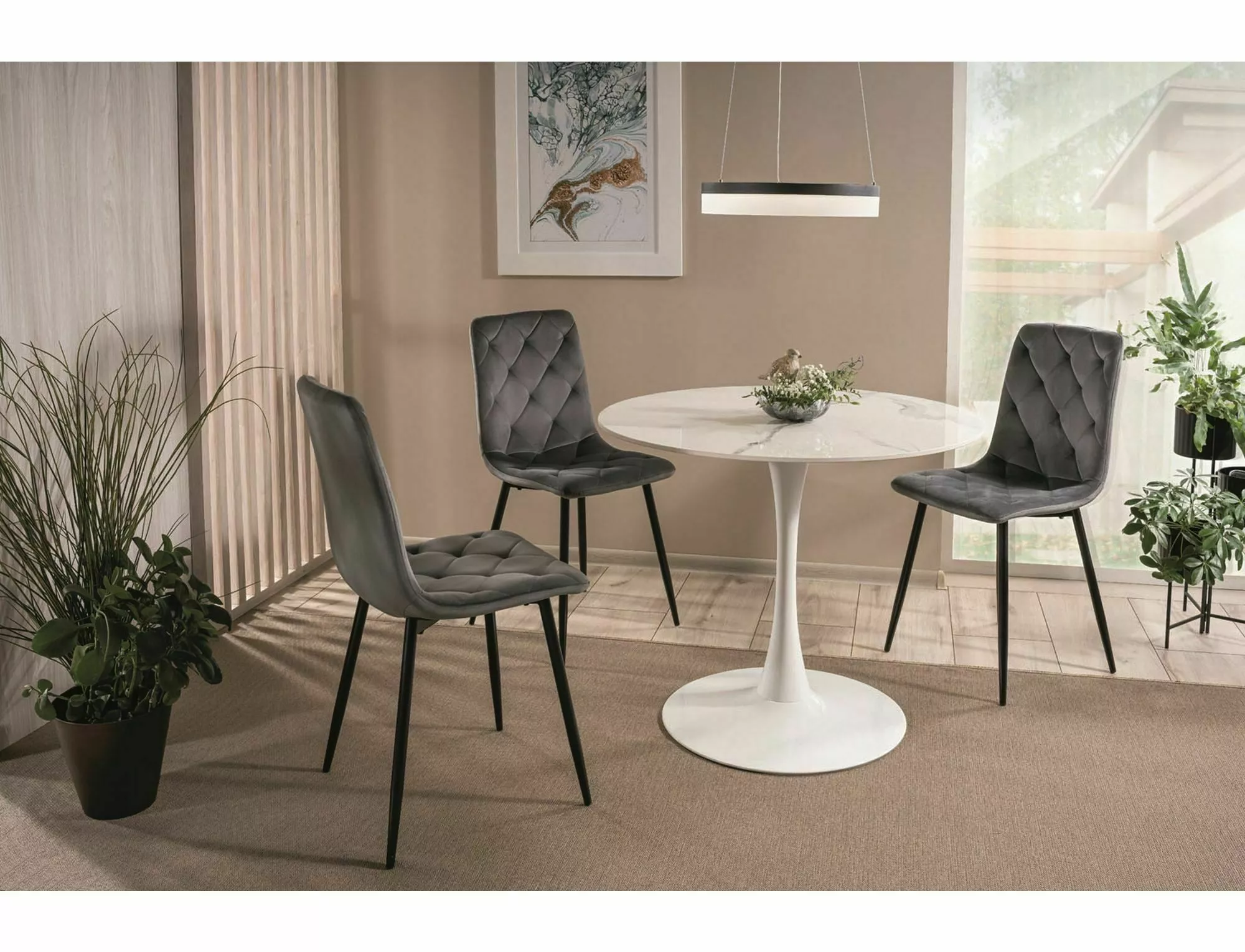 JERRY VELVET jedálenská stolička, ČIERNY RÁM/ čierna BLUVEL 19