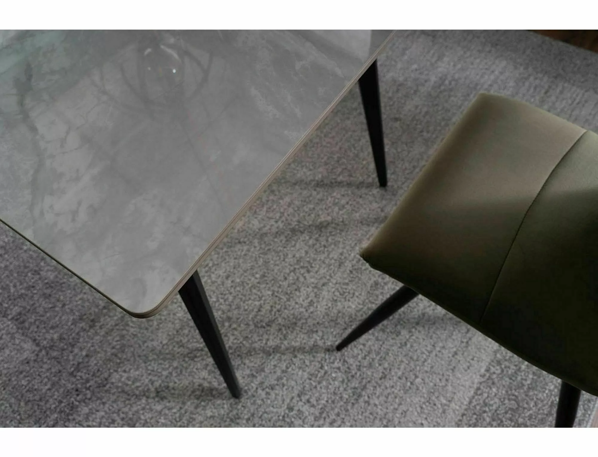 Jedálenský stôl IVY SIVÁ/ČIERNA 140X80