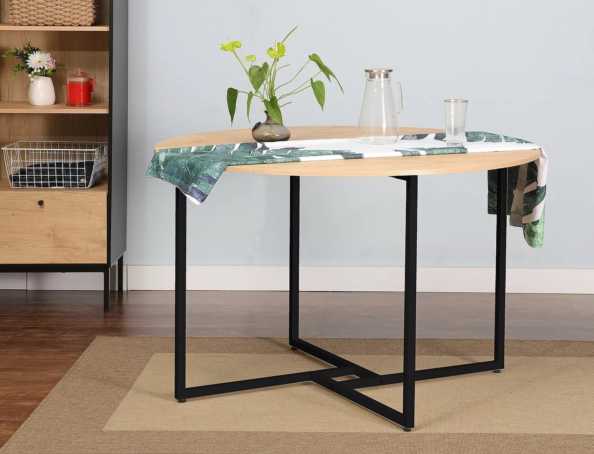 ALTO jedálenský stôl dub/ČIERNA FI120