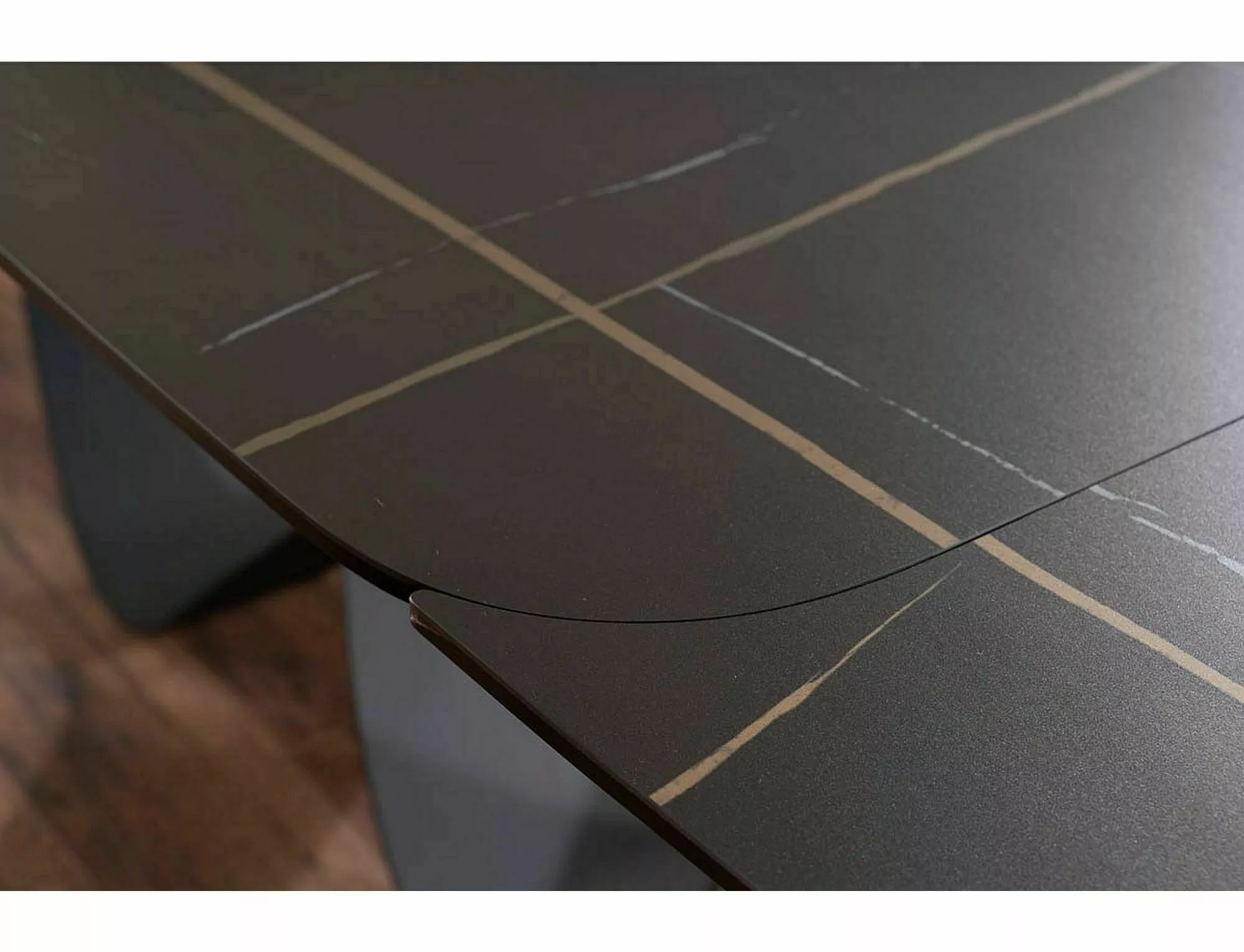 Jedálenský stôl INFINITY CERAMIC ČIERNA AZARIO ČIERNA/MAT ČIERNA 160(240)X95