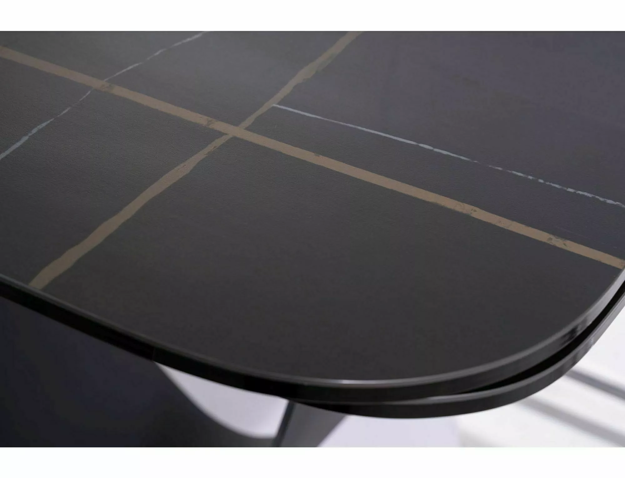 Jedálenský stôl INFINITY CERAMIC ČIERNA AZARIO ČIERNA/MAT ČIERNA 160(240)X95