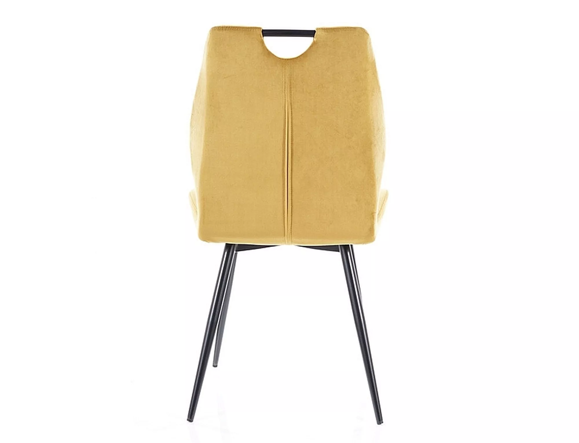 Jedálenská stolička ARCO VELVET čierna konštrukcia / kari BLUVEL 68