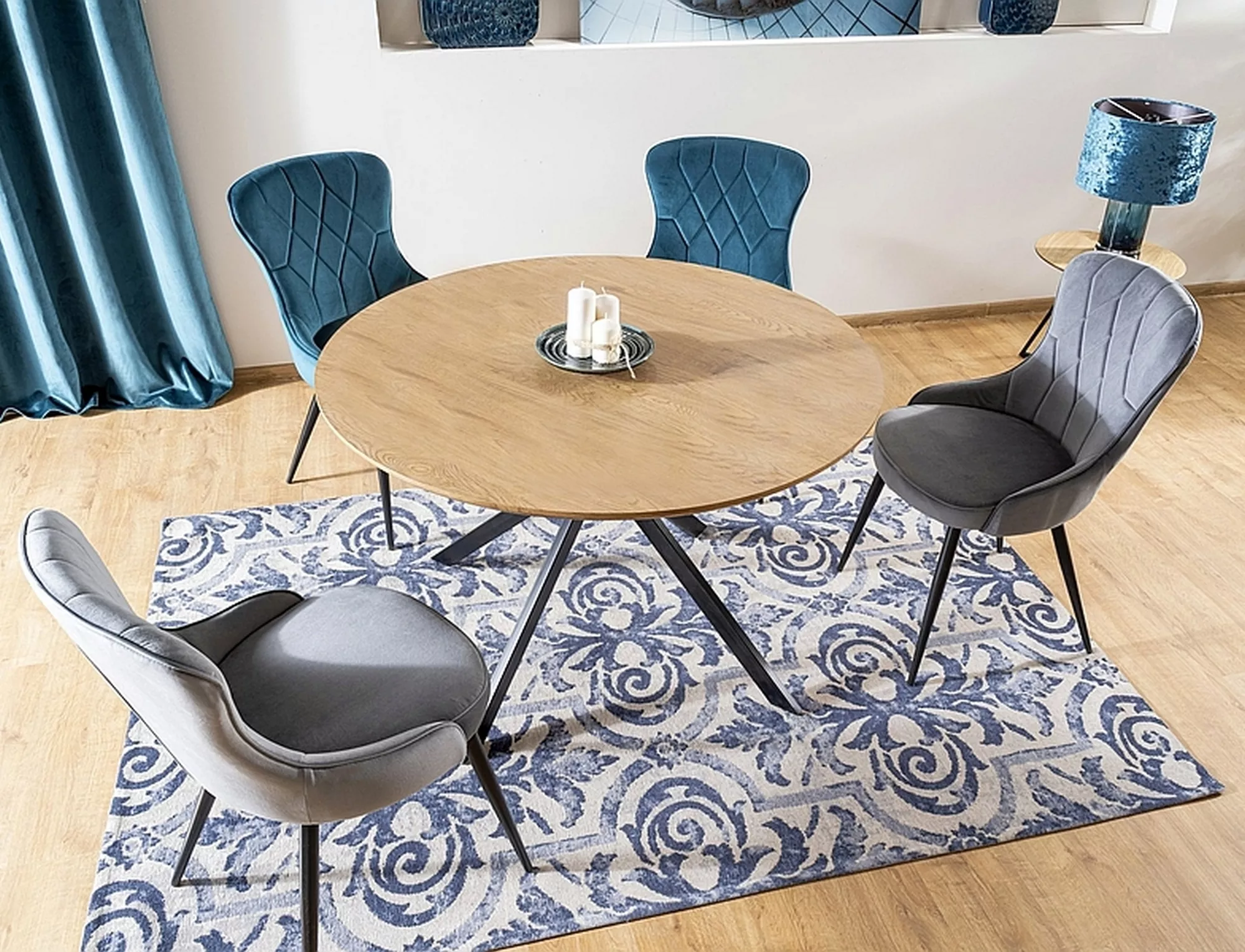 Stôl ASTER dub/čierna konštrukcia FI 120