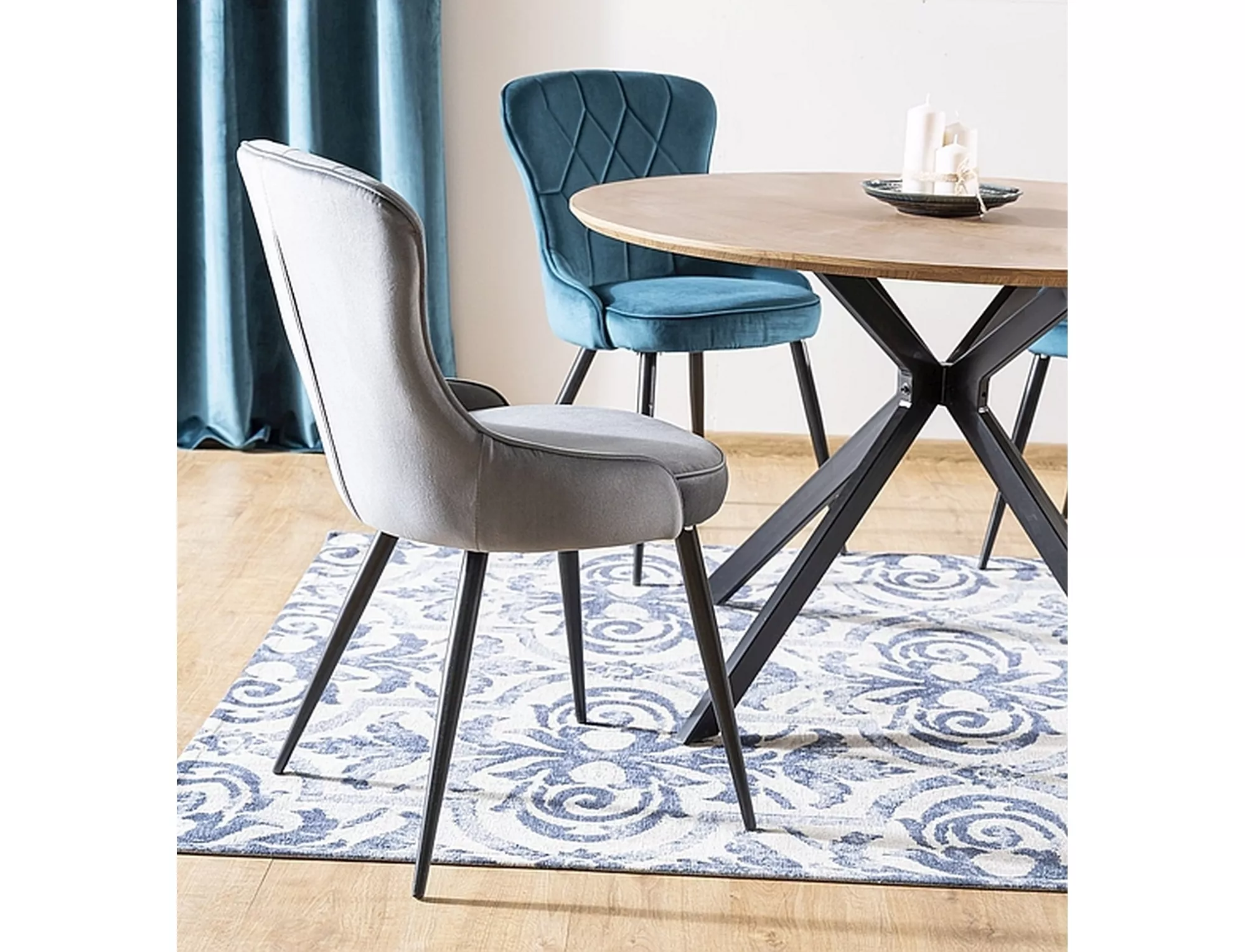 Stôl ASTER dub/čierna konštrukcia FI 120