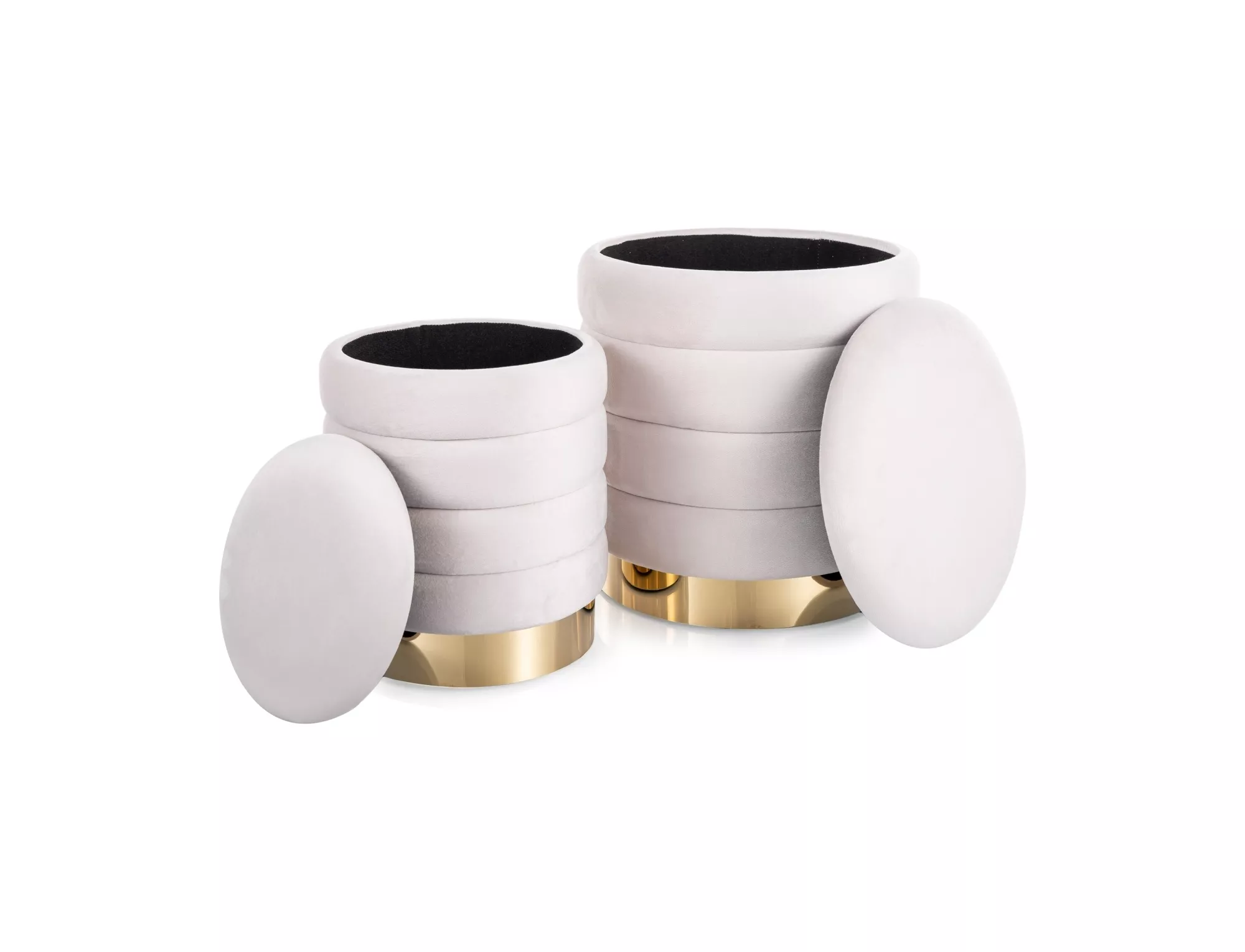 Taburetka Britta Velvet,  svetlobéžová, čalúnenie