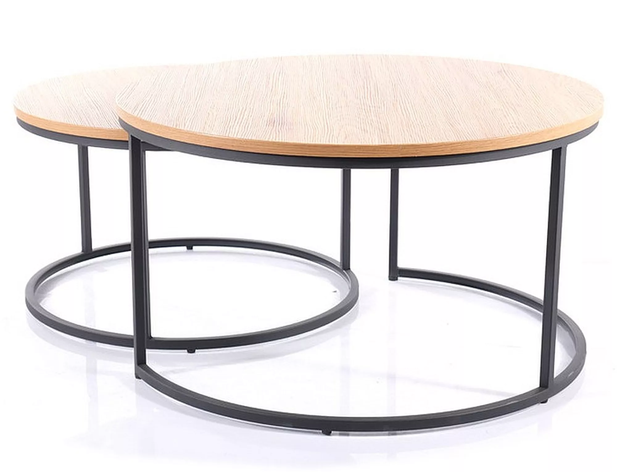 Konferenčný stolík ATLANTA III DĄB/ČIERNA (Zostava)