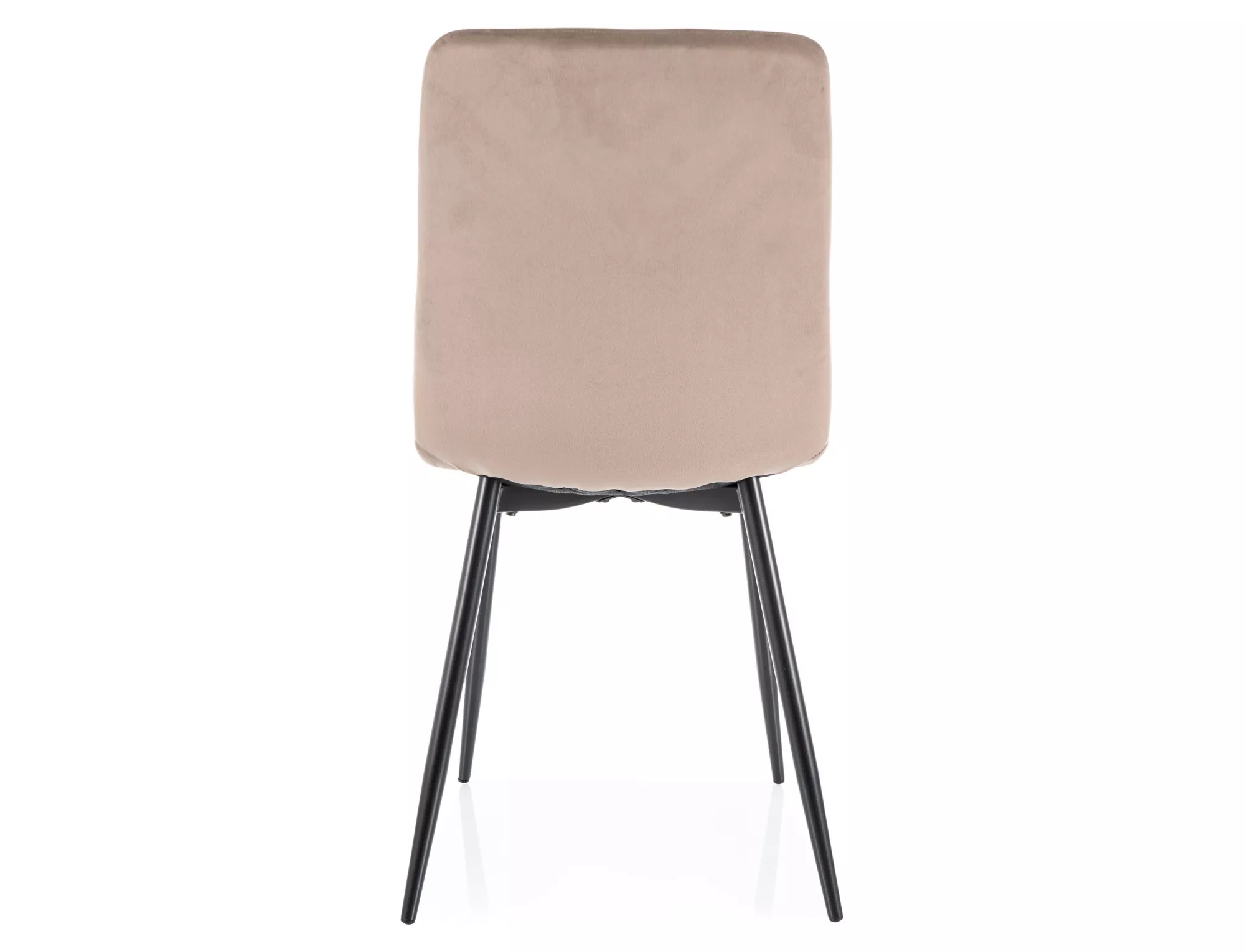 Jedálenská stolička Daren Velvet,  tmavobéžová / matná čierna