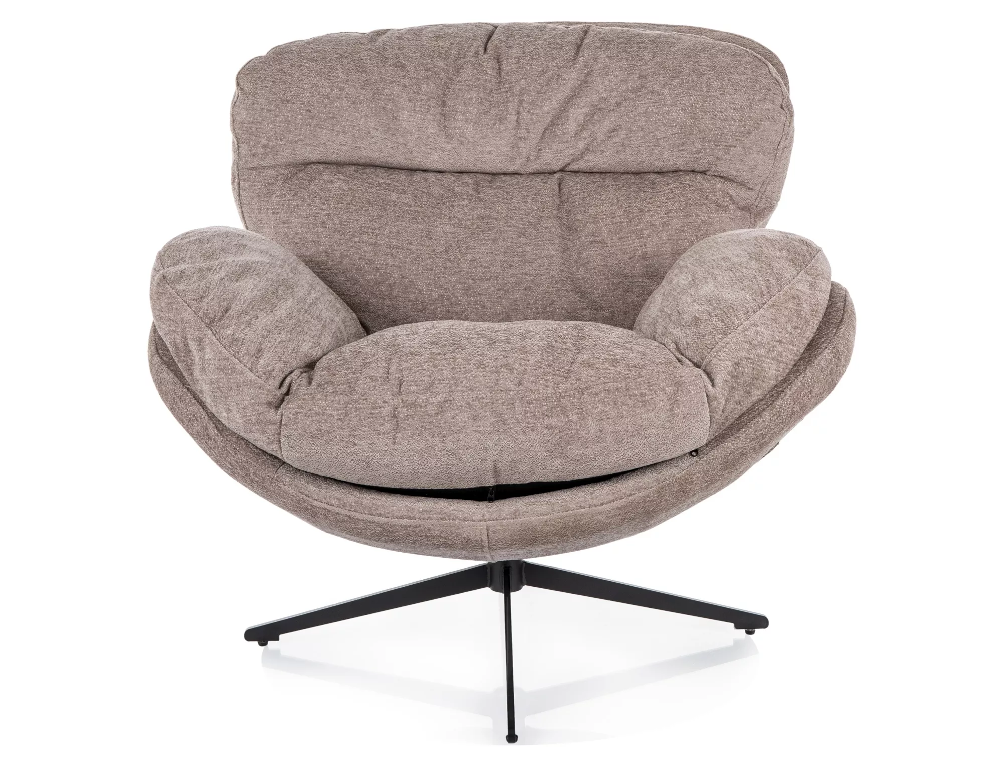 Kreslo Florence Raven,  tmavobéžová / matná čierna