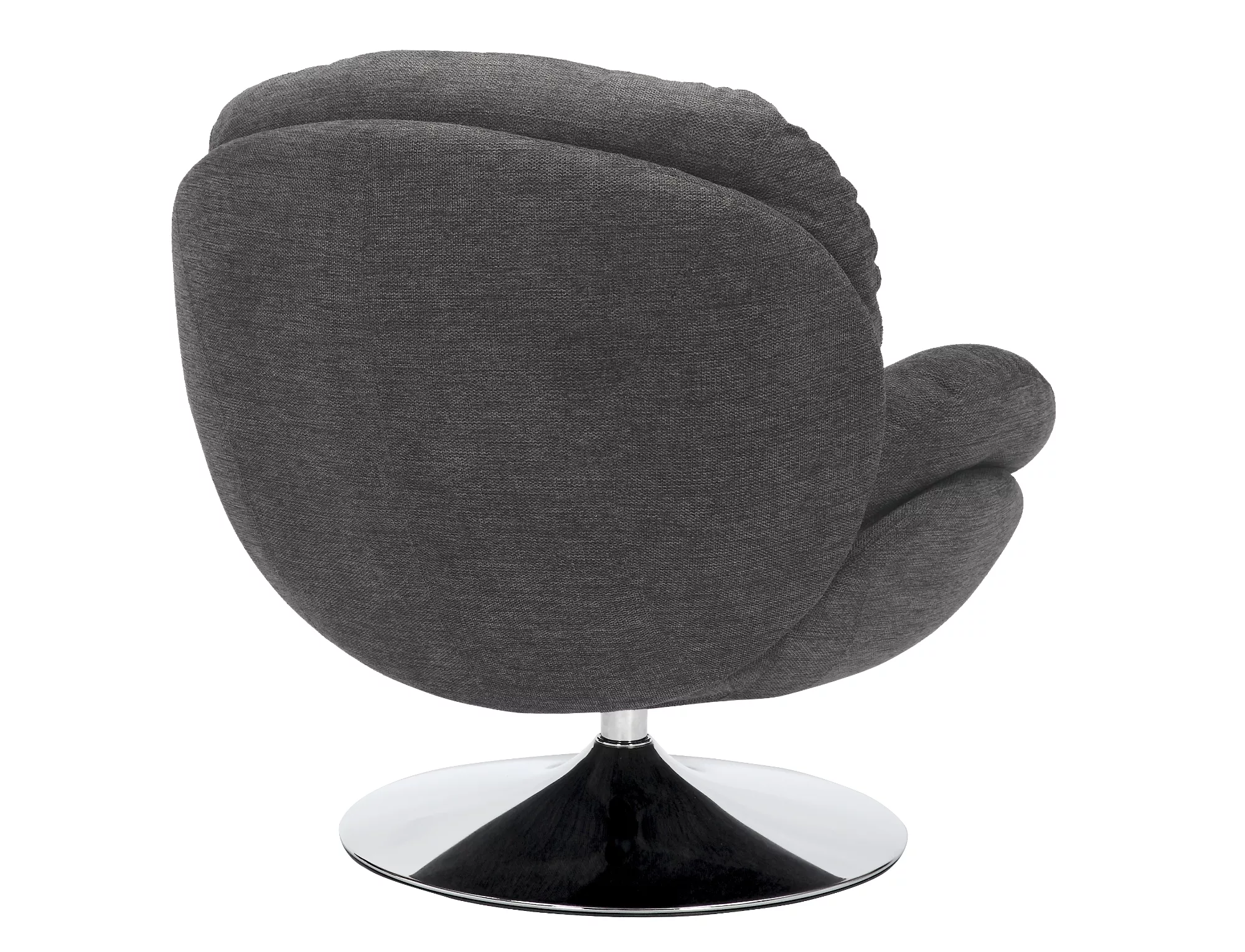 Kreslo Brigitte Brego,  tmavosivá / chróm