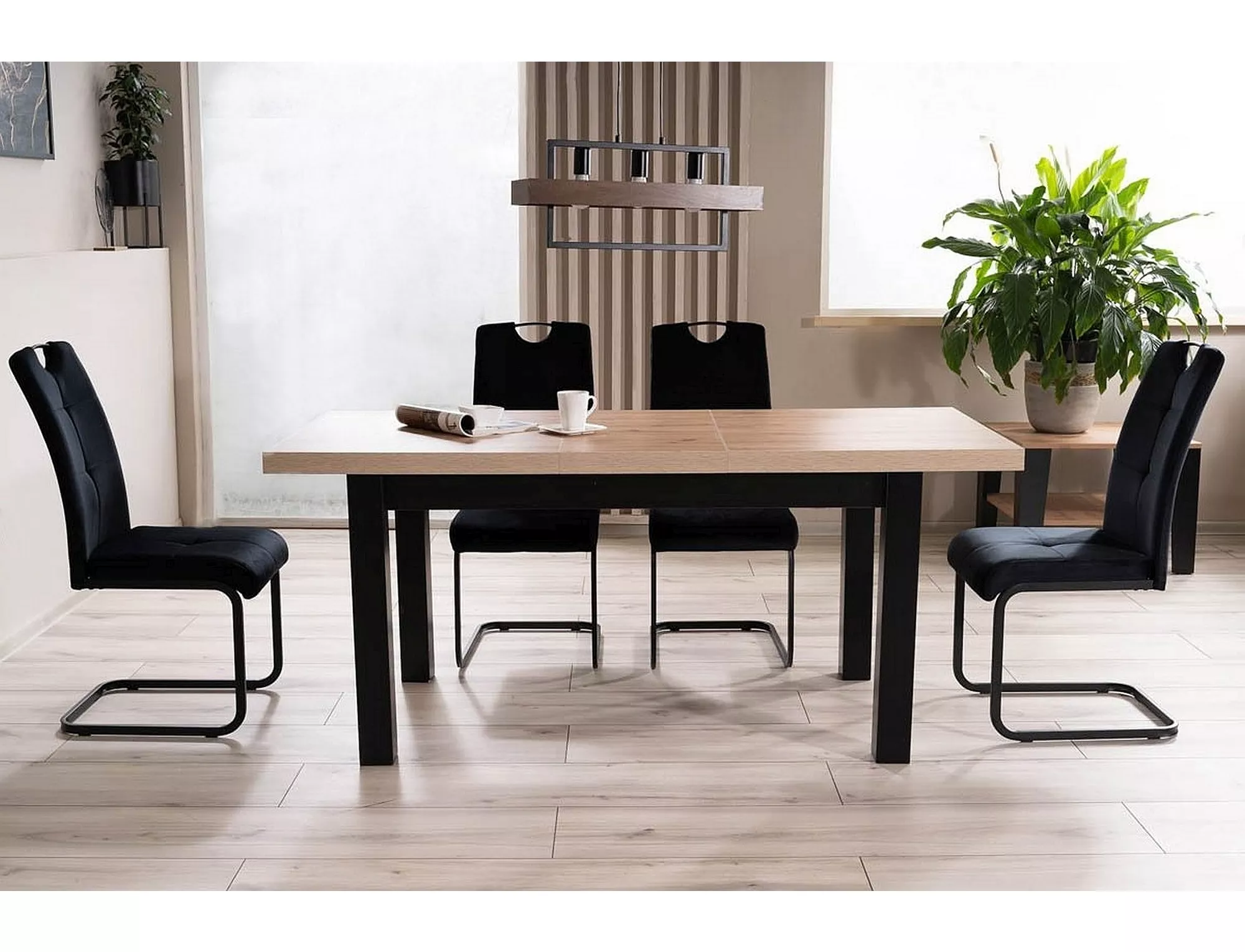 AXO VELVET jedálenská stolička, ČIERNY RÁM/ČIERNY BLUVEL 19