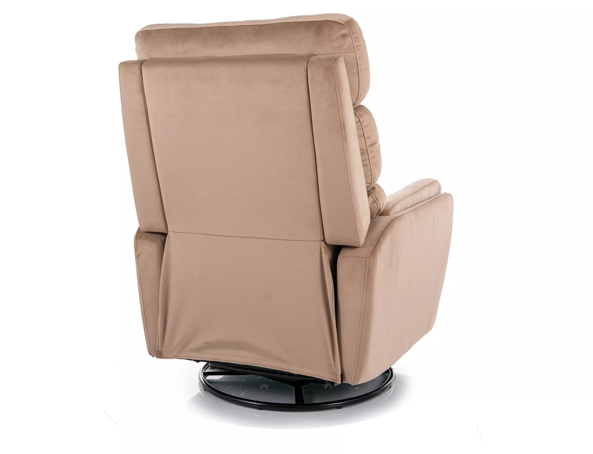 Rozkladacie kreslo Argos Velvet,  béžová / čierna