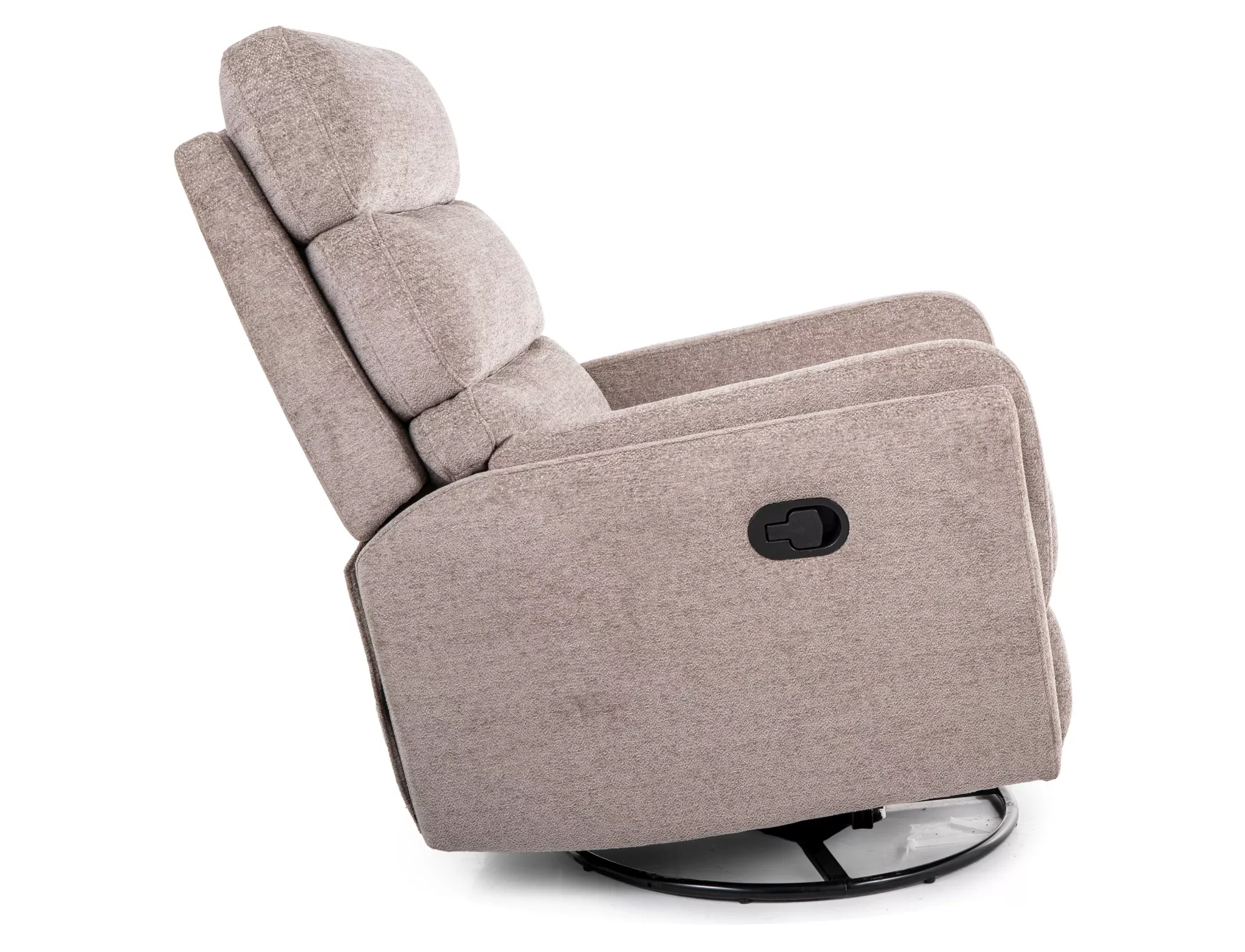 Rozkladacie kreslo Argos Raven,  tmavobéžová / čierna