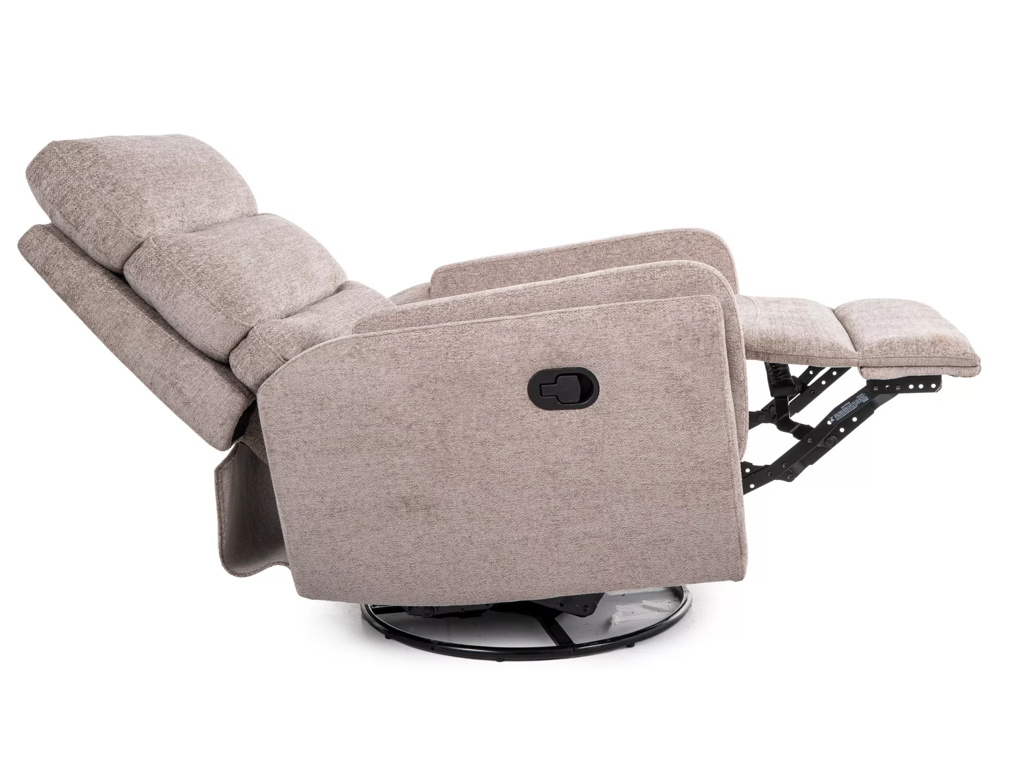 Rozkladacie kreslo Argos Raven,  tmavobéžová / čierna