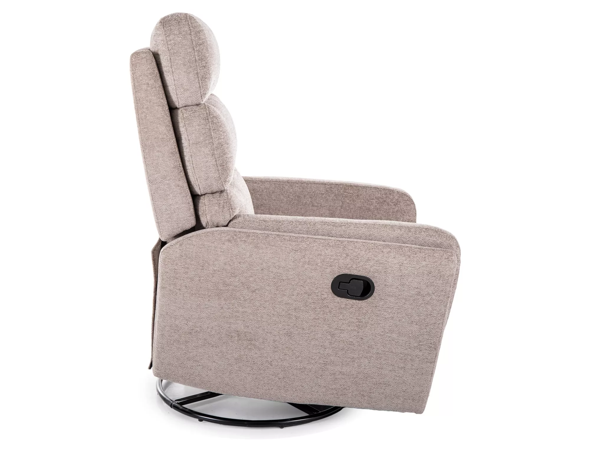 Rozkladacie kreslo Argos Raven,  tmavobéžová / čierna