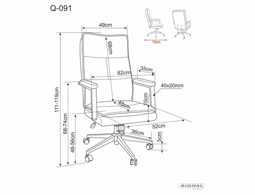 Fotel obrotowy Q-091 1