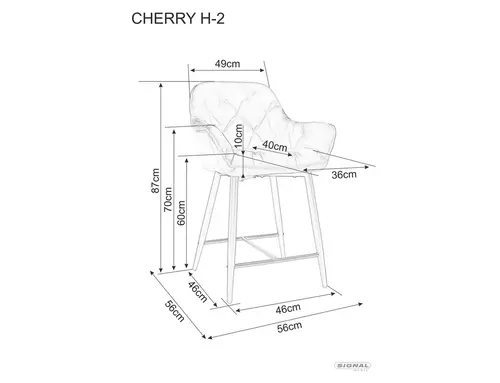 Półhoker Cherry H-2 Velvet 1