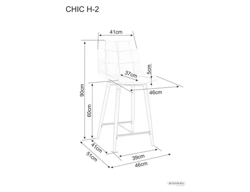 Półhoker Chic H-2 Velvet 1