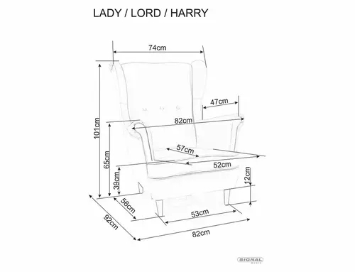 Fotel Harry Velvet 1