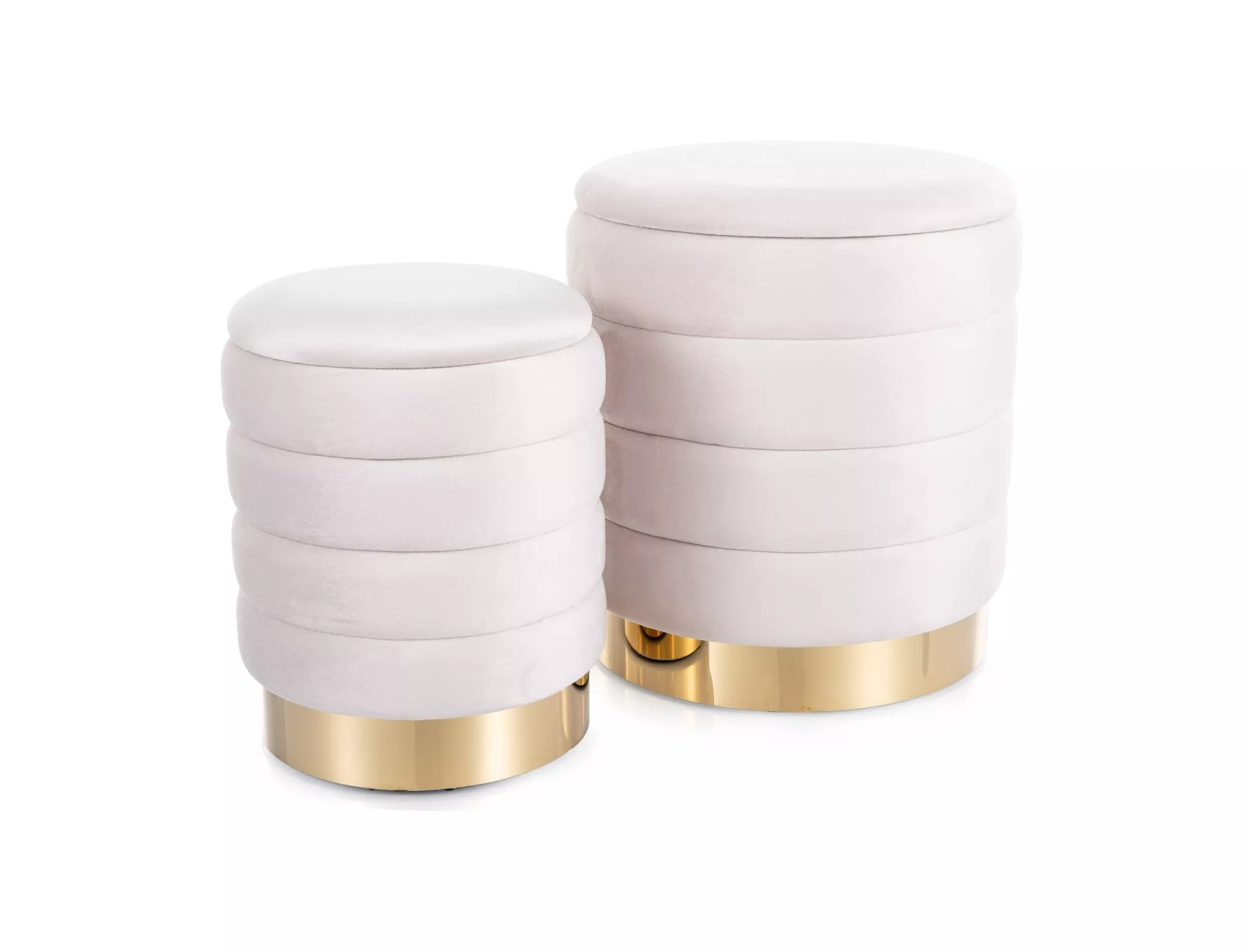 Taburetka Britta Velvet,  svetlobéžová, čalúnenie