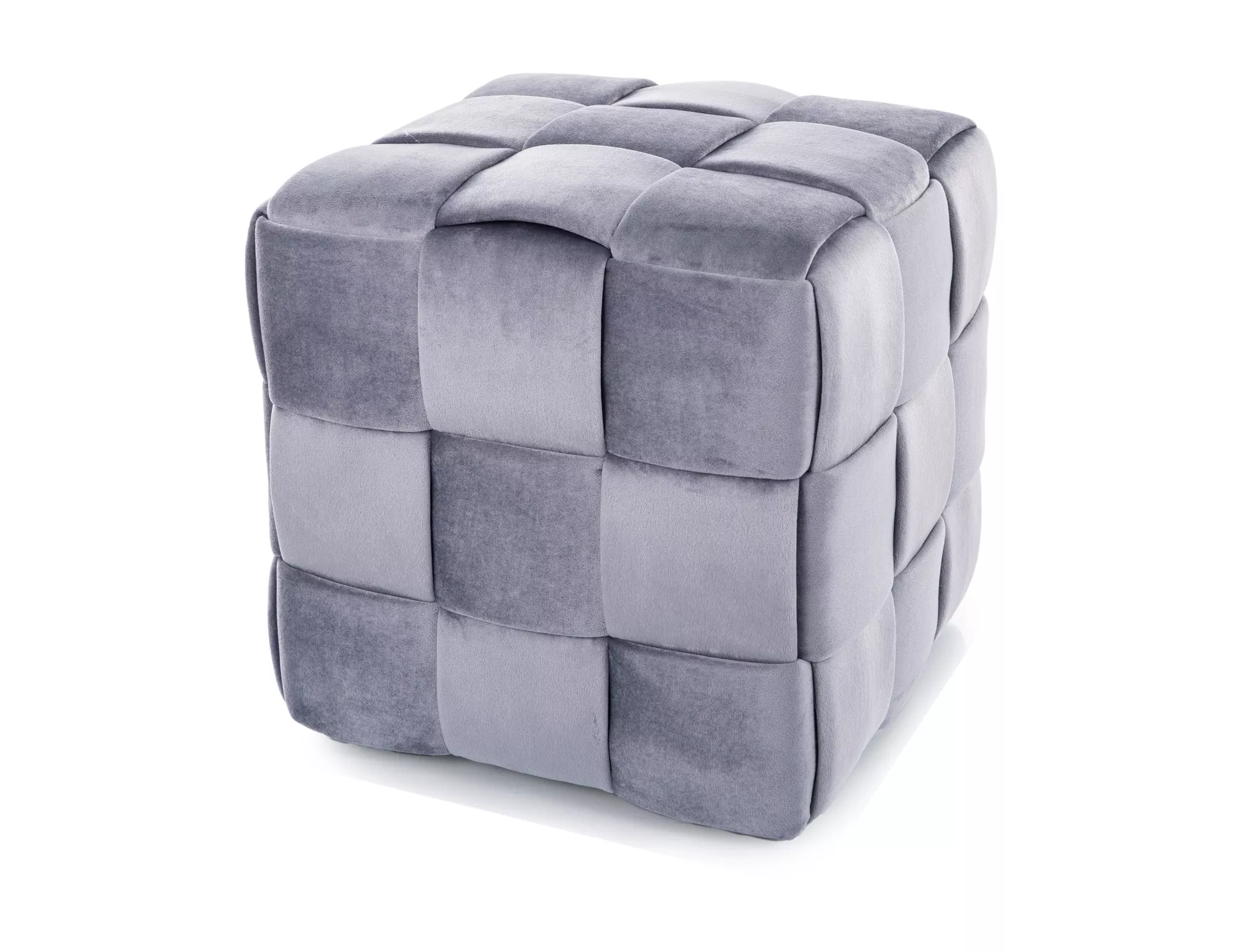 Taburetka Casel Velvet,  sivá, čalúnenie